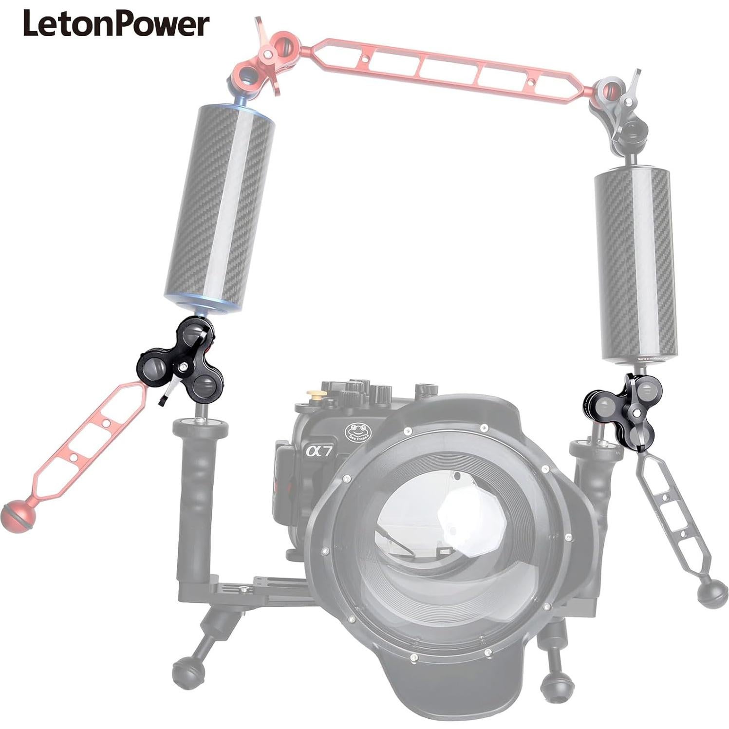 Soporte de cámara submarina LetonPower 3 agujeros 25mm