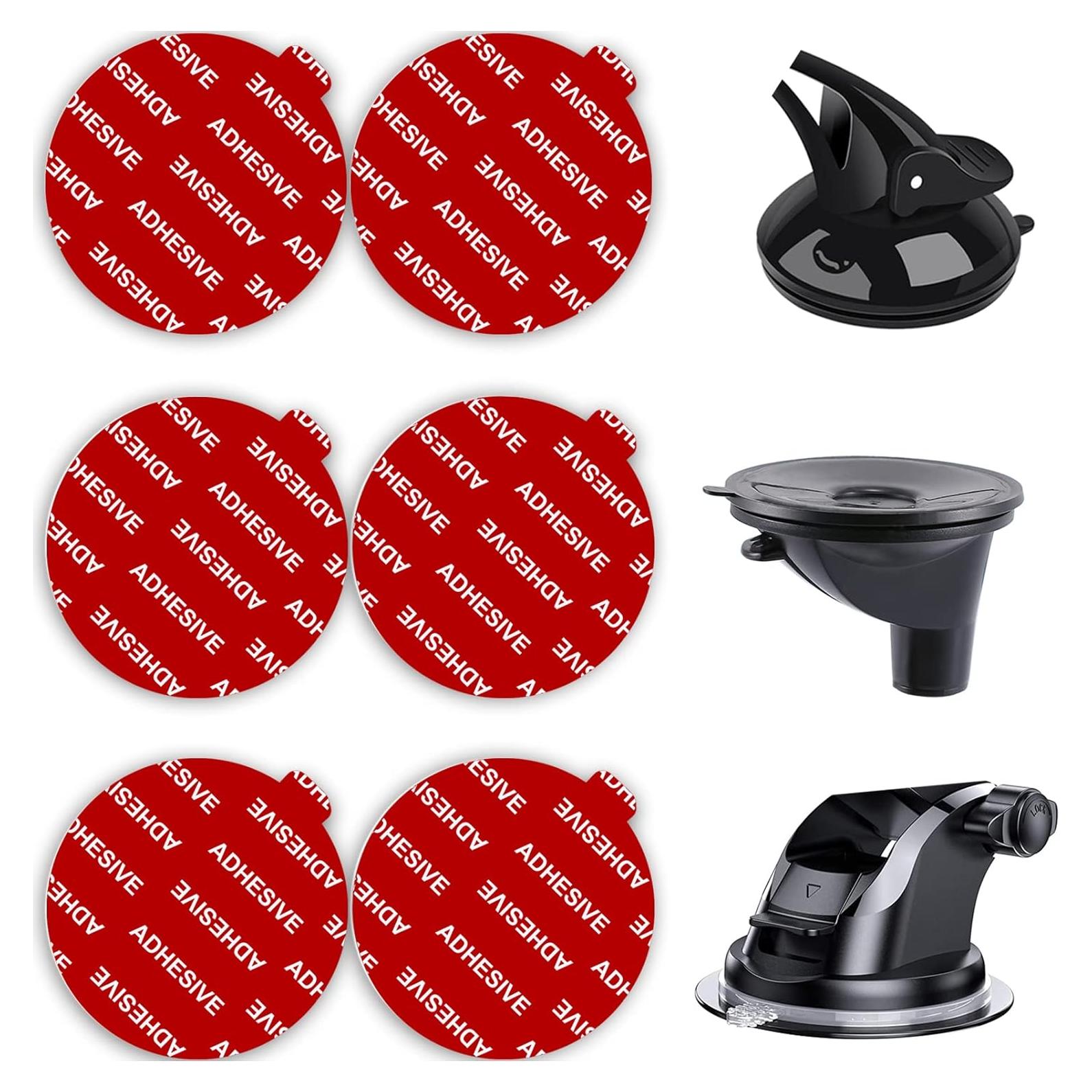 Kit de 6 Adhesivos Transparentes PKYAA 53mm para Soporte de Teléfono