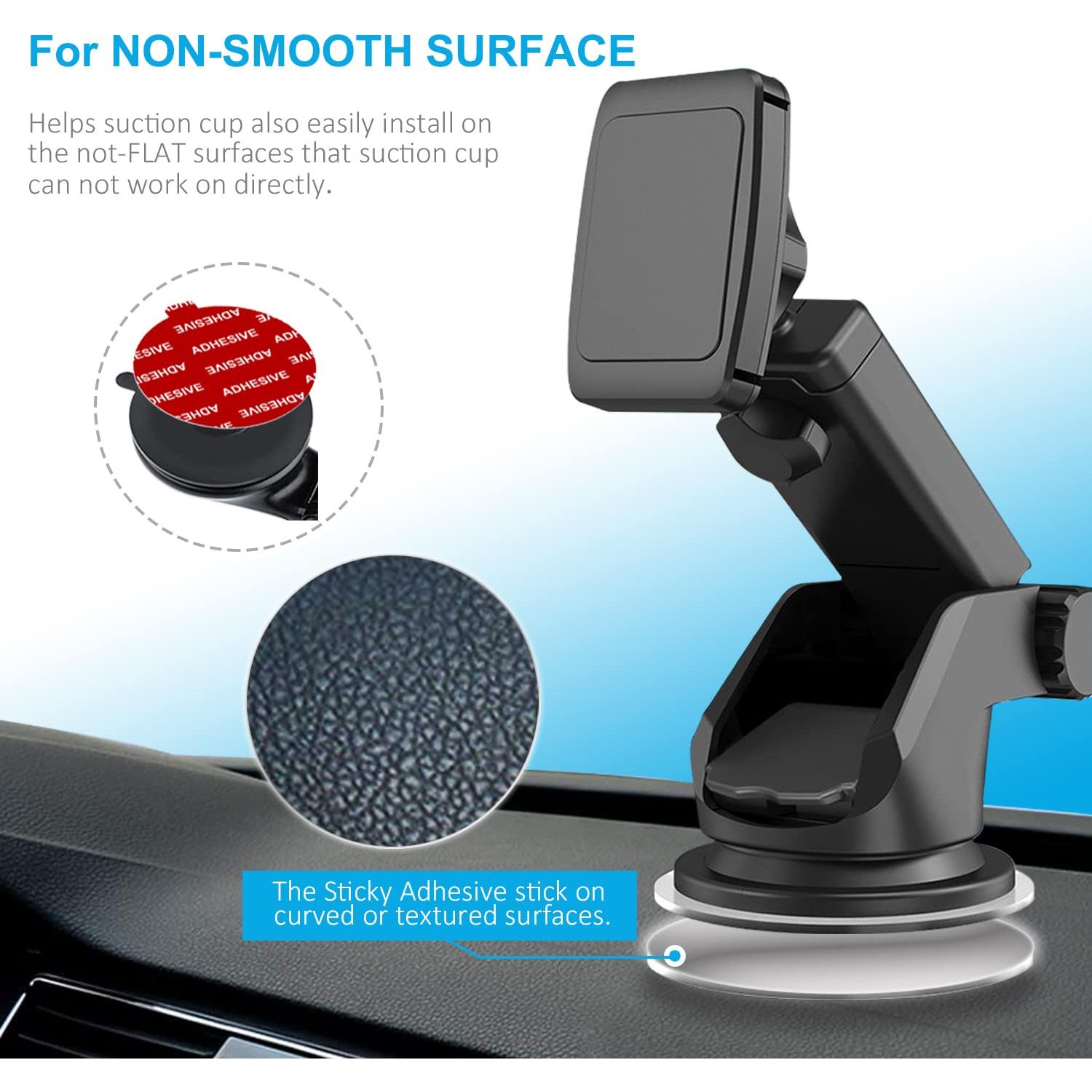 Kit de 6 Adhesivos Transparentes PKYAA 53mm para Soporte de Teléfono