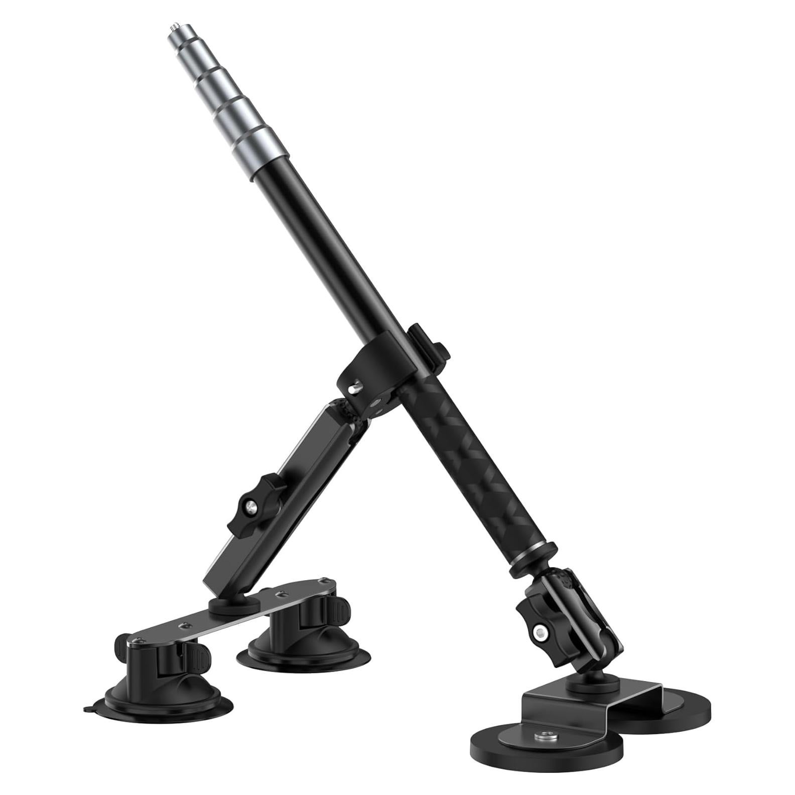 Soporte de Succión para Cámaras NUOBAKE con Palo Selfie 1.47m