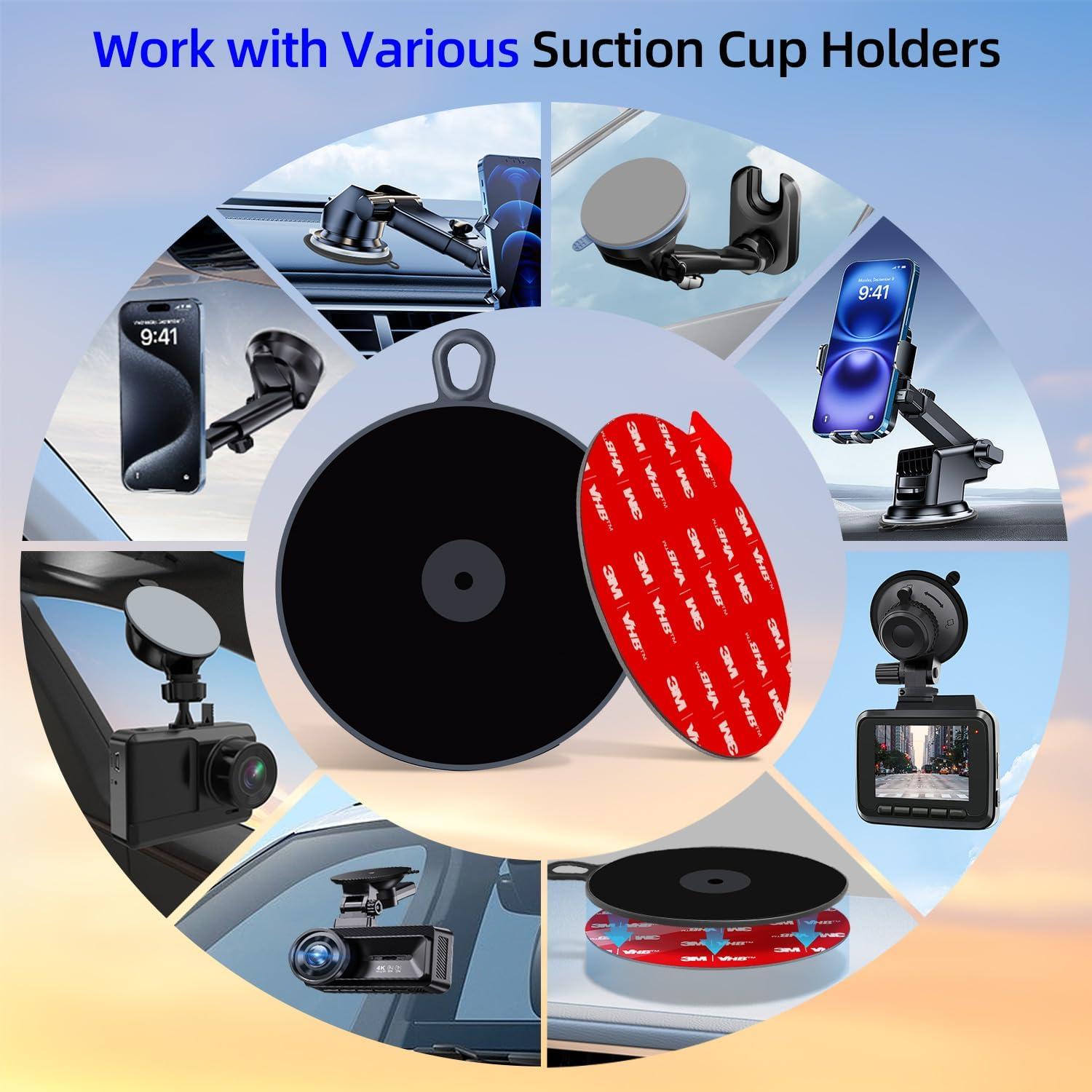 Disco Adhesivo de Montaje Volport 75mm para Soporte de Teléfono