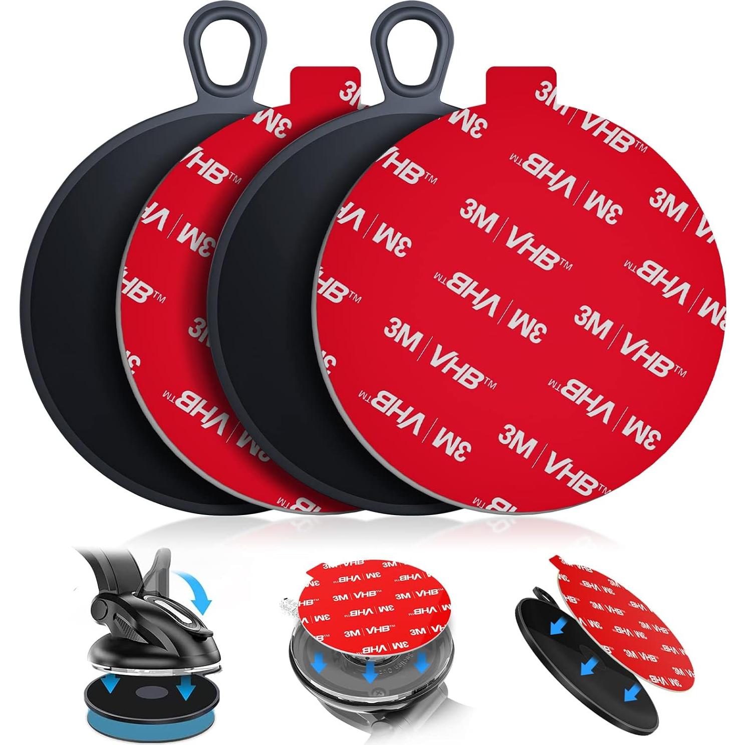 Disco Adhesivo de Montaje Volport 75mm para Soporte de Teléfono