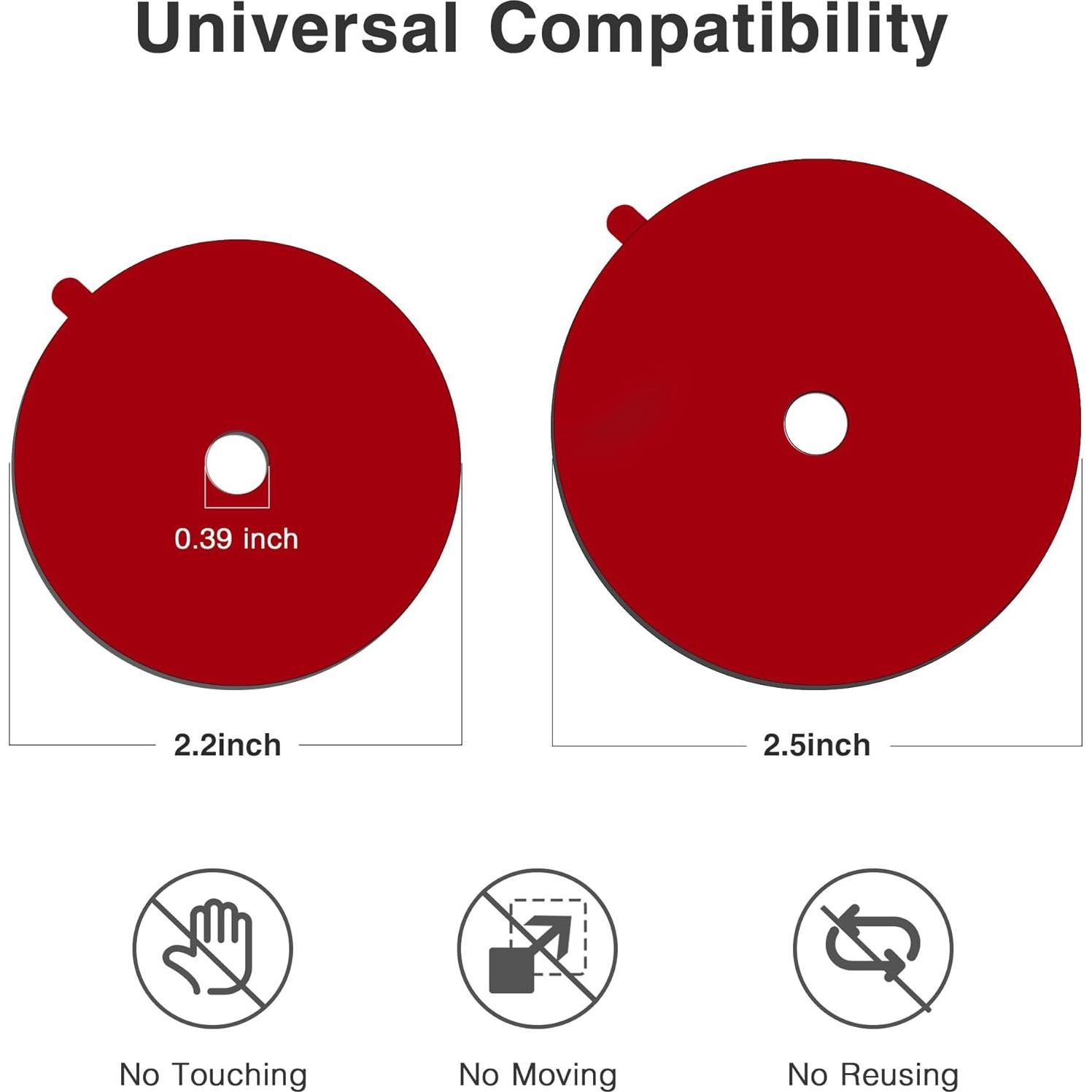 Almohadillas Adhesivas Doble Cara DLMLEXH 3 Pcs 56-65mm