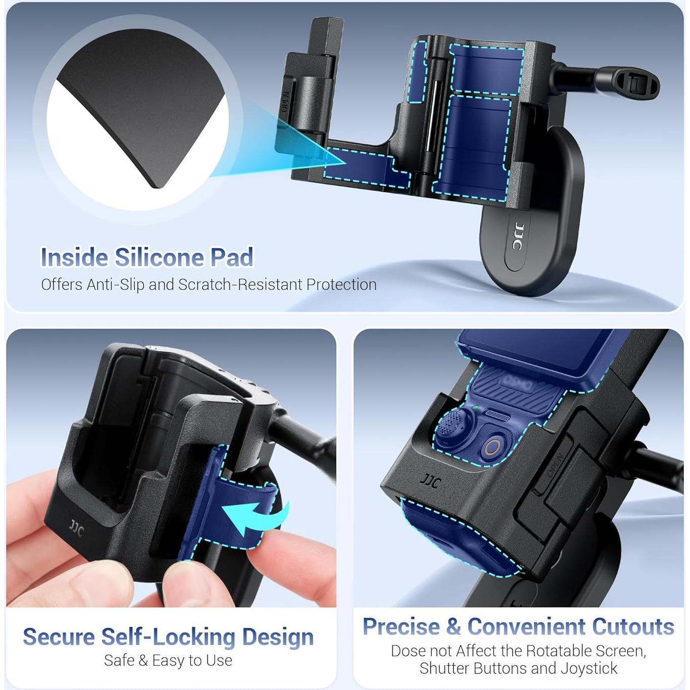 Soporte Magnético JJC para DJI Osmo Pocket 3 con Zapata Fría