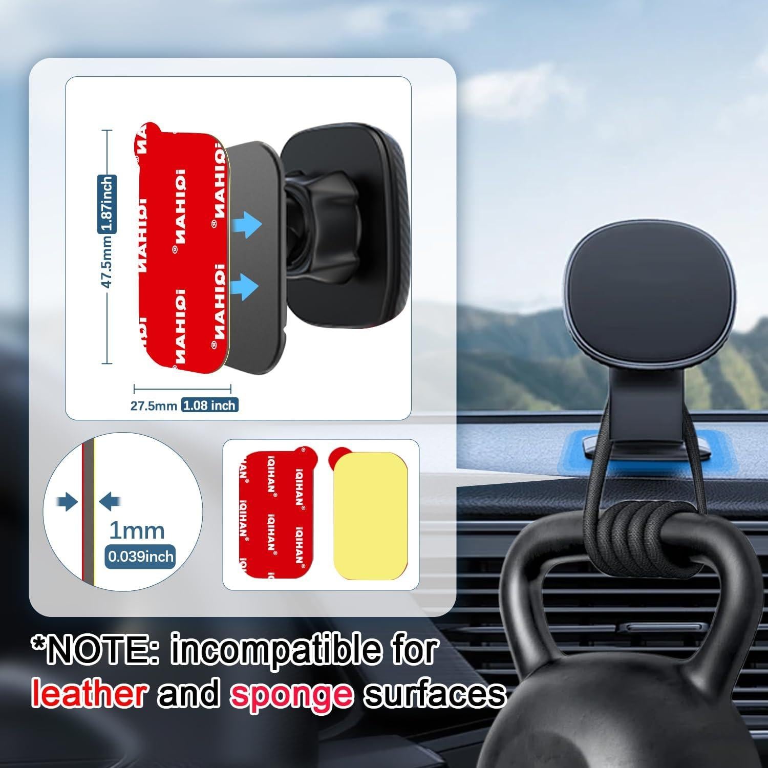 Almohadillas Adhesivas Doble Cara Promkig 6pcs 4.75x2.74cm