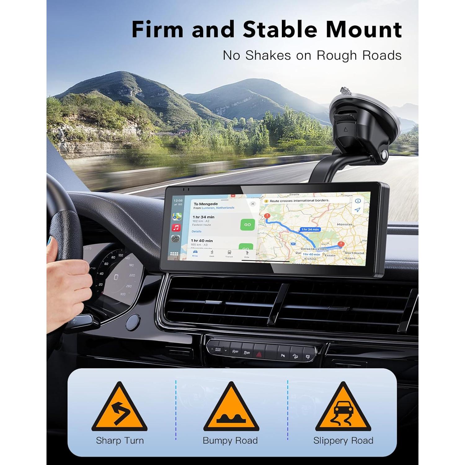 Soporte de Pantalla CarPlay iGoevo 7" a 10.26" Ventosa