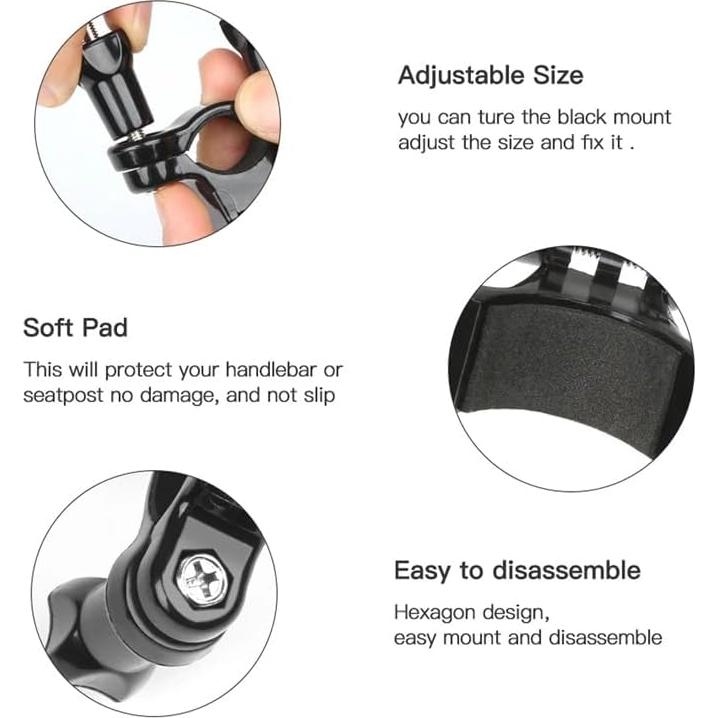 Soporte de Manillar Reflex para Cámara de Acción GoPro e Insta 360