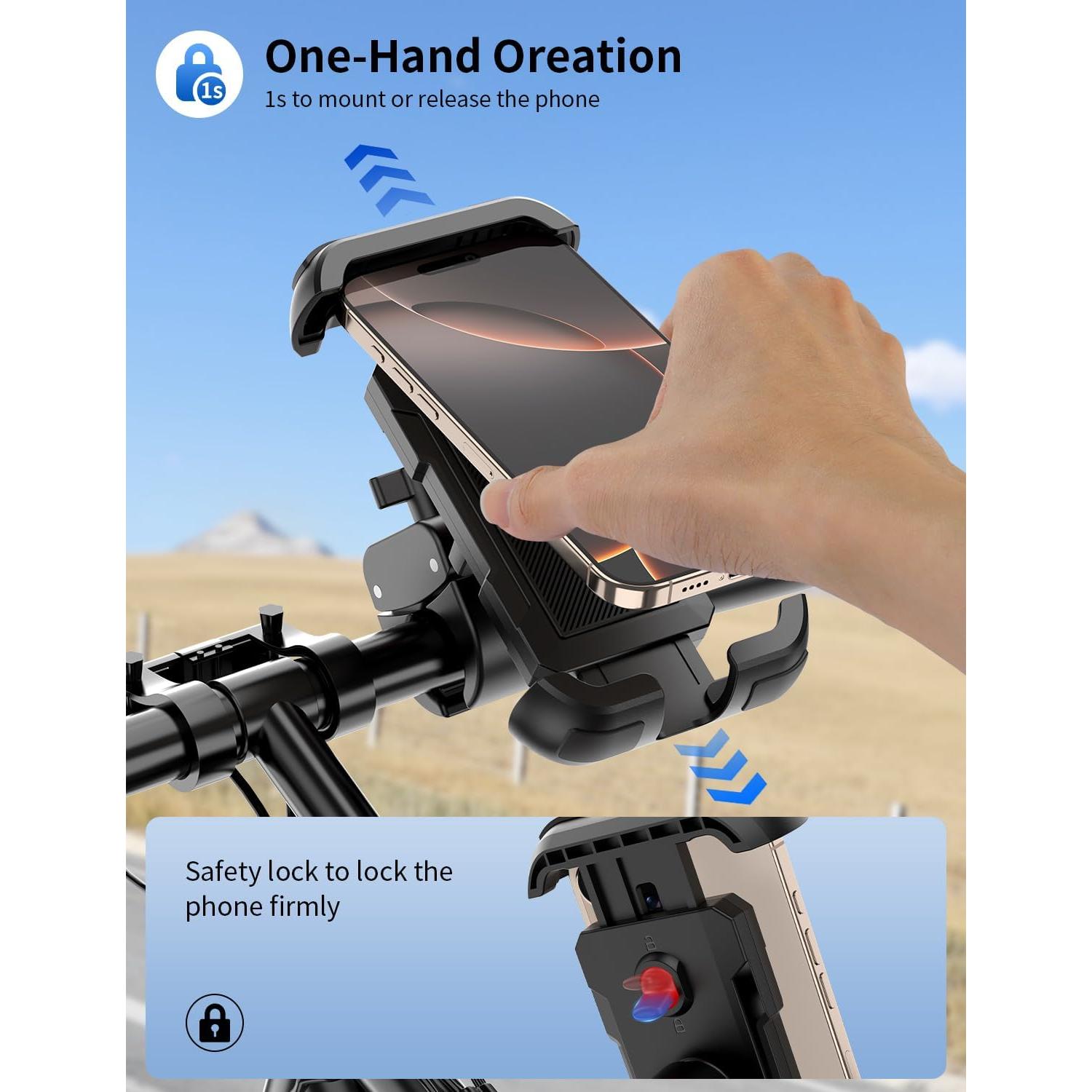 Soporte para Teléfono de Bicicleta Bokilino 360° Ajustable