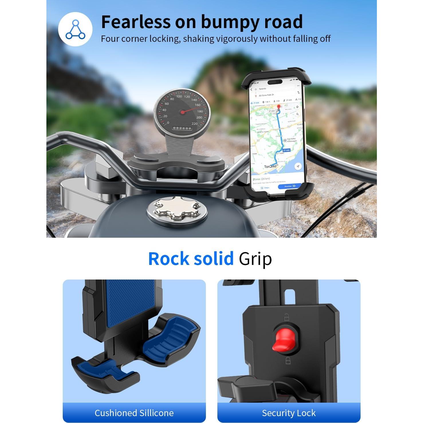 Soporte para Teléfono de Bicicleta Bokilino 360° Ajustable