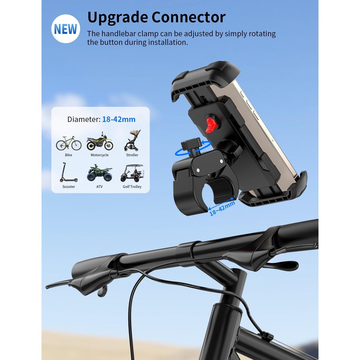 Soporte para Teléfono de Bicicleta Bokilino 360° Ajustable