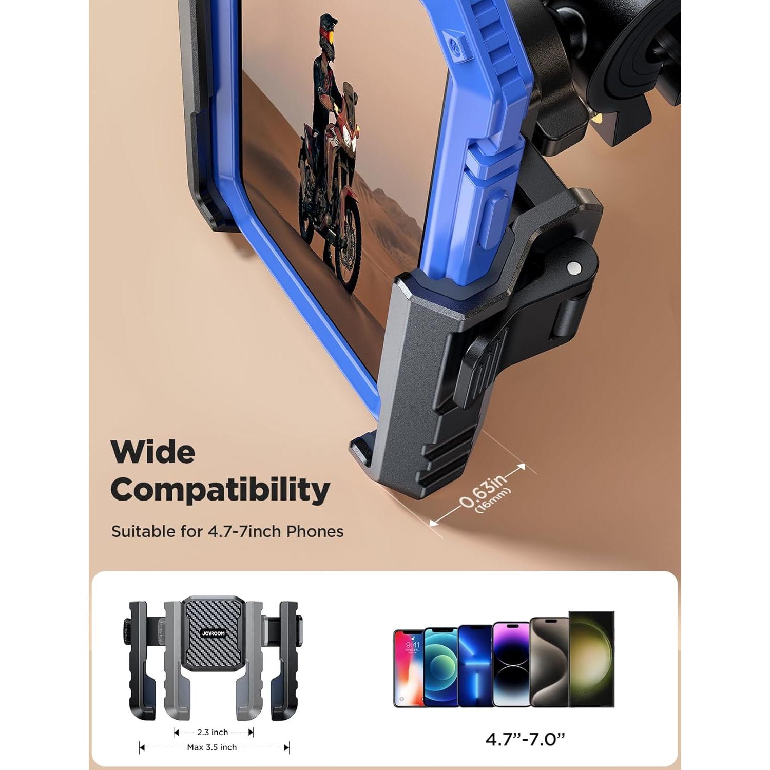 Soporte para Teléfono de Motocicleta JOYROOM JR-2024 - Compatible con 4.7-7"