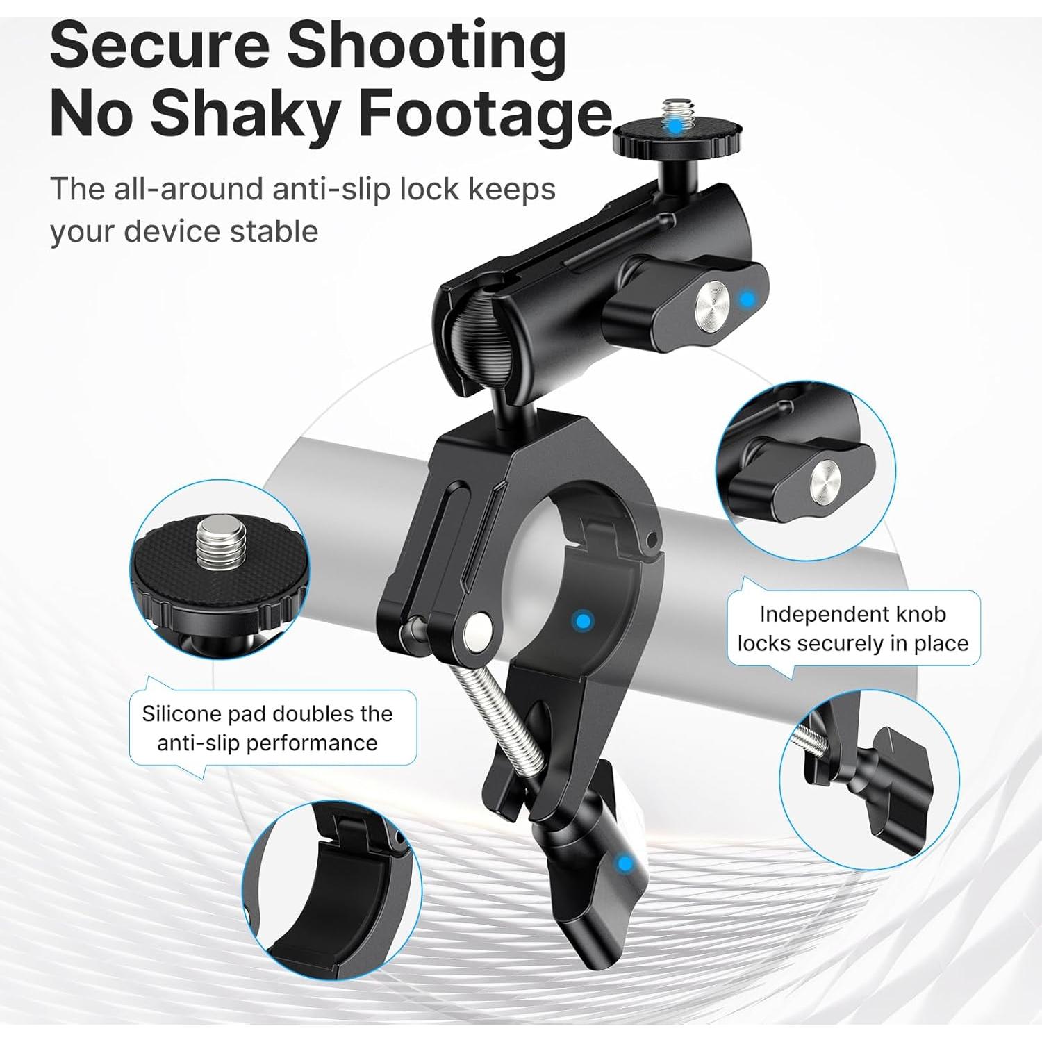 Soporte de Bicicleta ULANZI Goquick para Cámara de Acción 360°