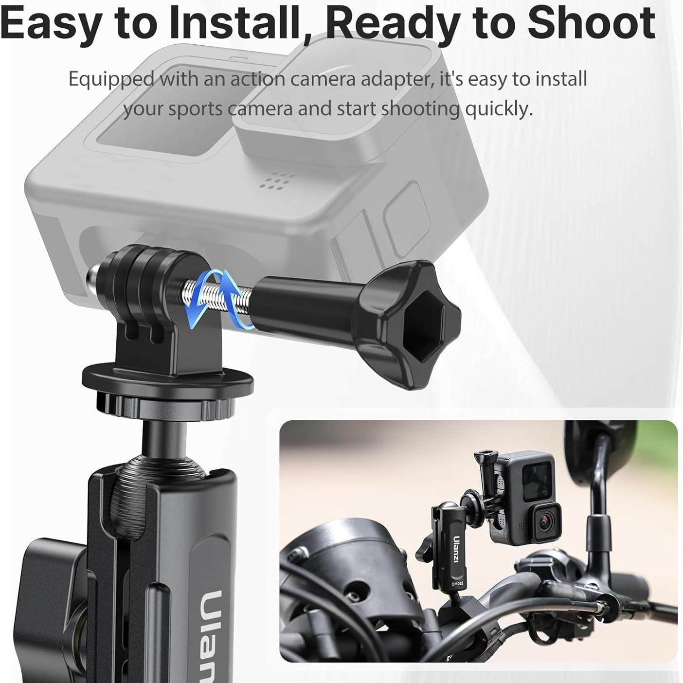 Soporte de Bicicleta ULANZI Goquick para Cámara de Acción 360°