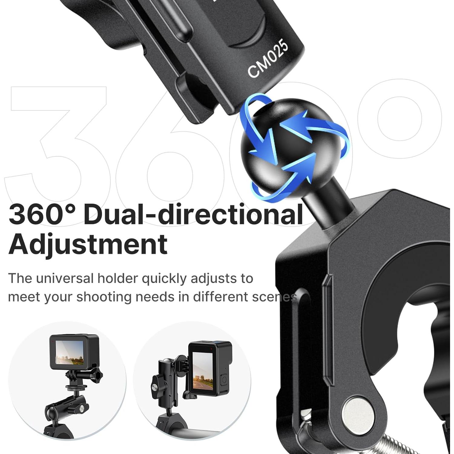 Soporte de Bicicleta ULANZI Goquick para Cámara de Acción 360°