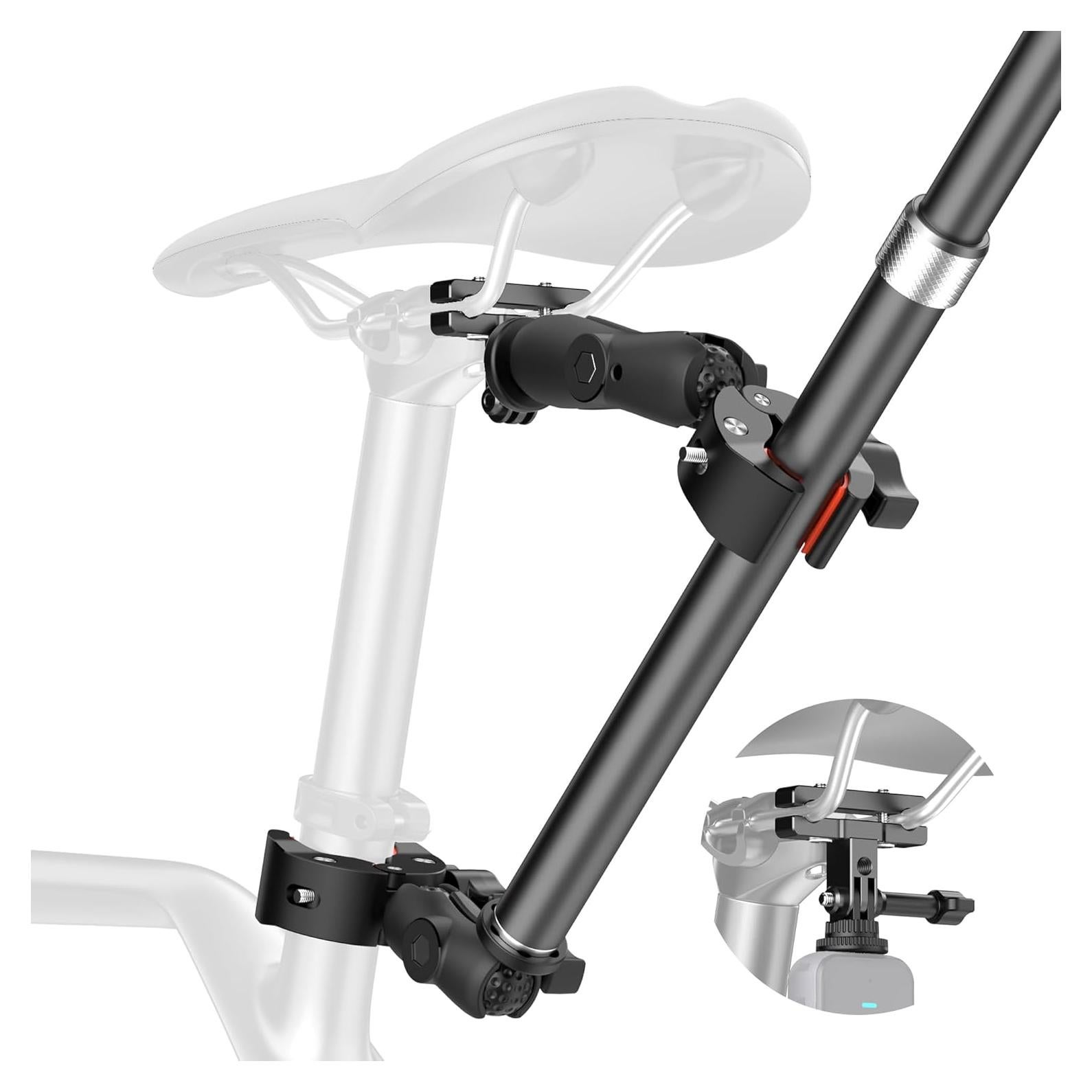 Kit de Montaje de Cola de Bicicleta KOQEIEY para Insta360 y GoPro