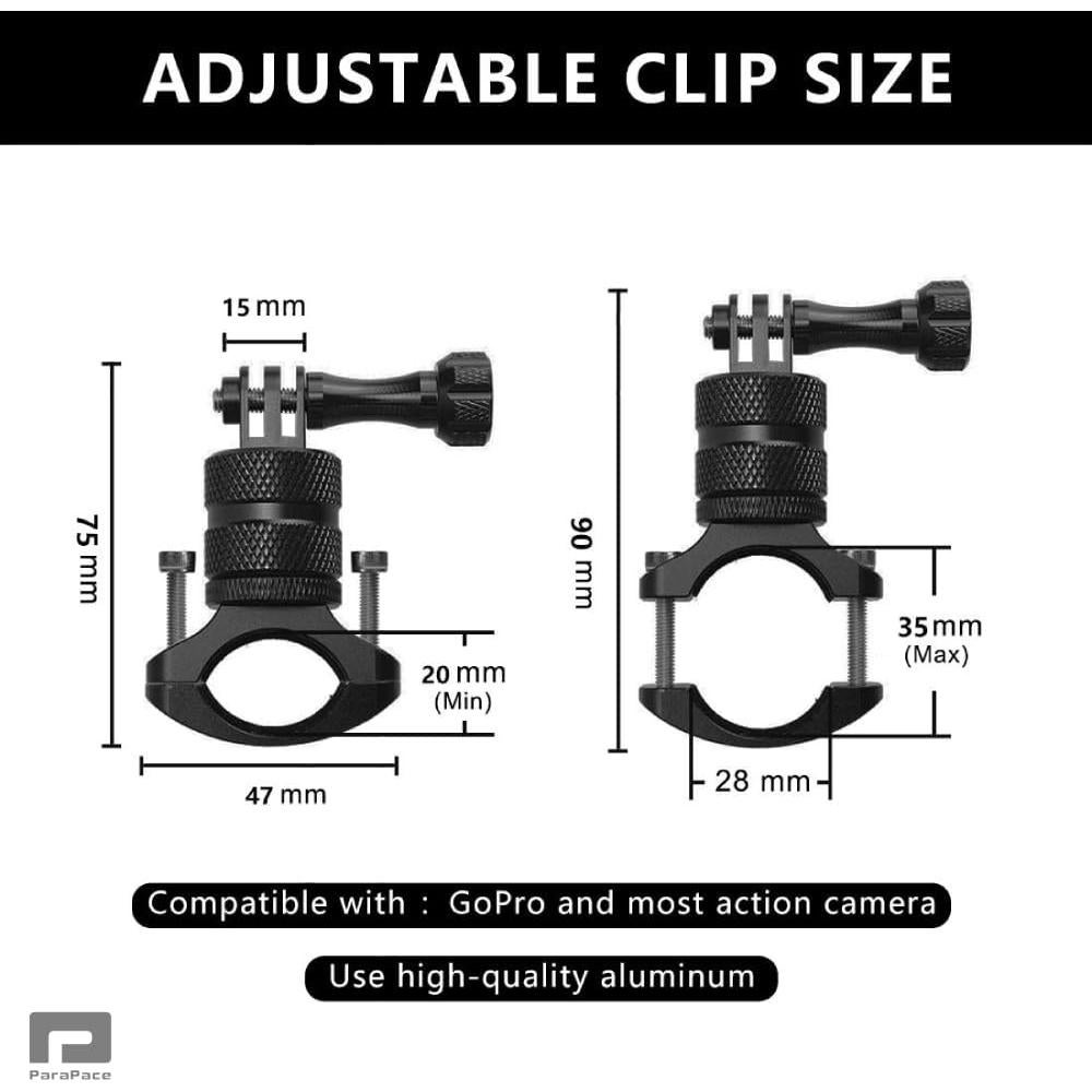 Soporte para bicicleta ParaPace para GoPro y cámaras de acción