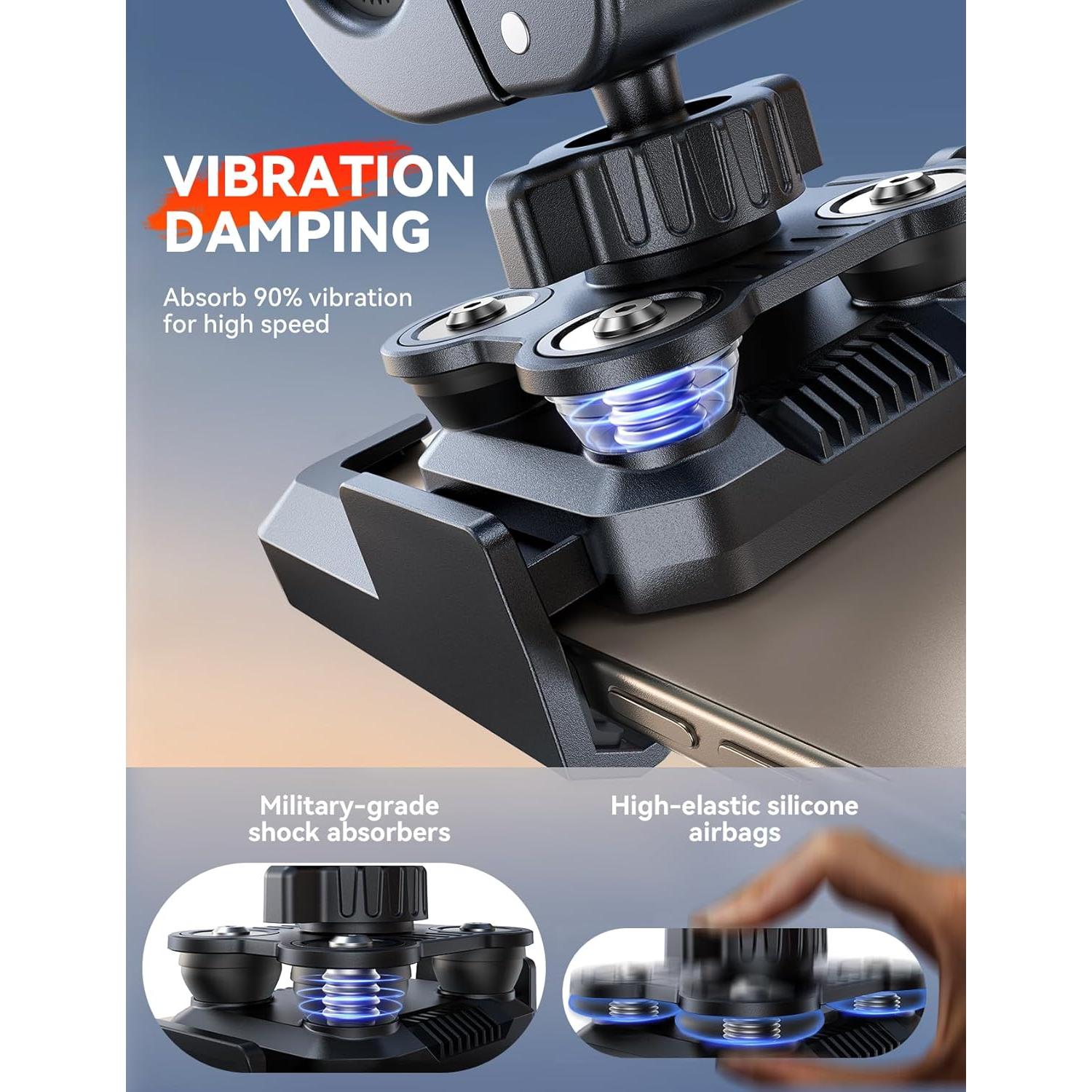 Soporte para Teléfono de Motocicleta JOYROOM JR-426 - Amortiguación