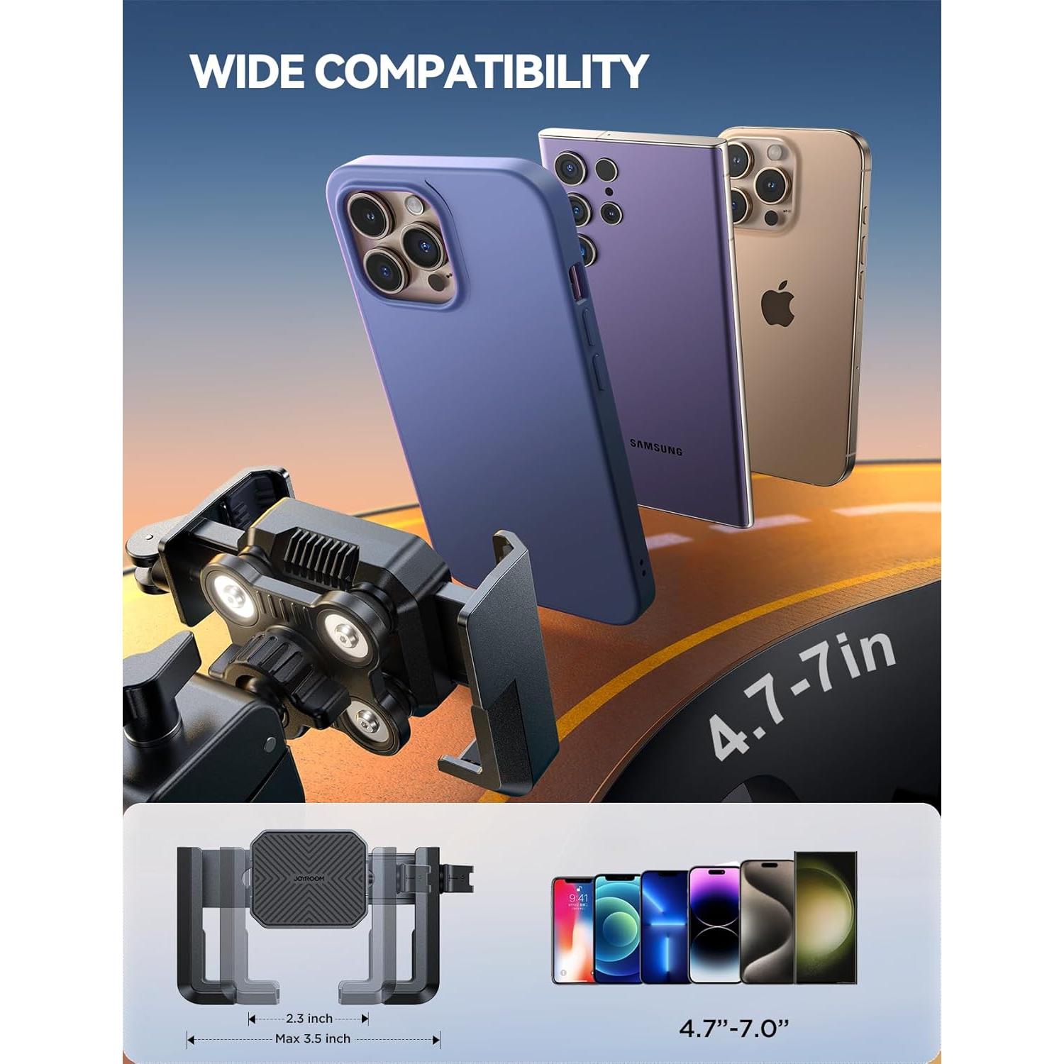 Soporte para Teléfono de Motocicleta JOYROOM JR-426 - Amortiguación