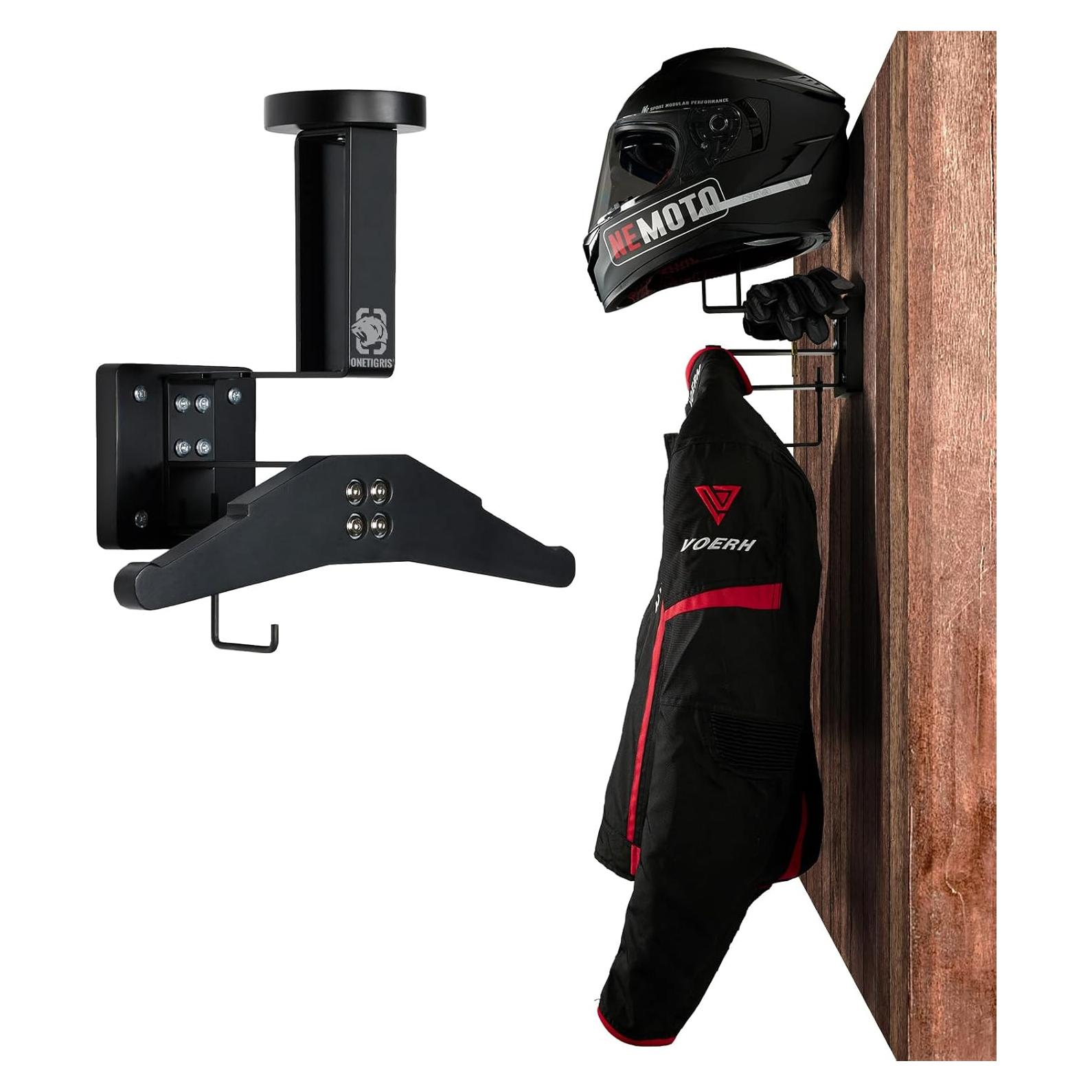 Soporte de Pared para Casco OneTigris, Metal Negro, 2,11 kg