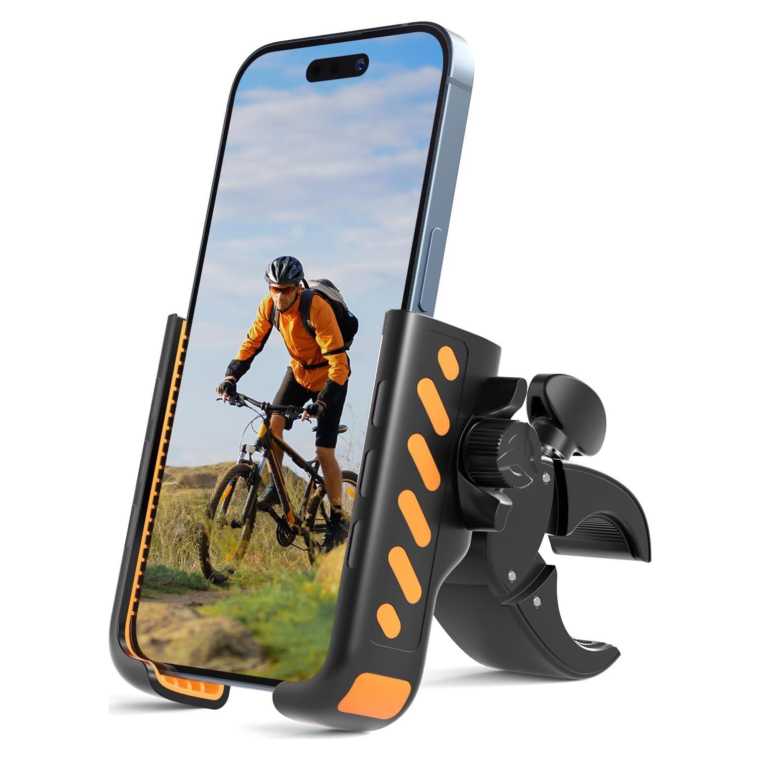 Soporte para Teléfono de Bicicleta GMAII Naranja 4-7"