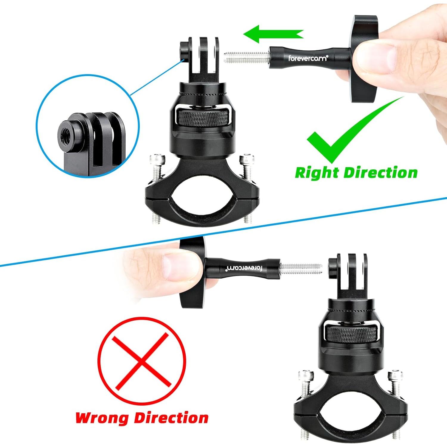 Soporte de Manillar para Bicicleta Forevercam 360° para GoPro