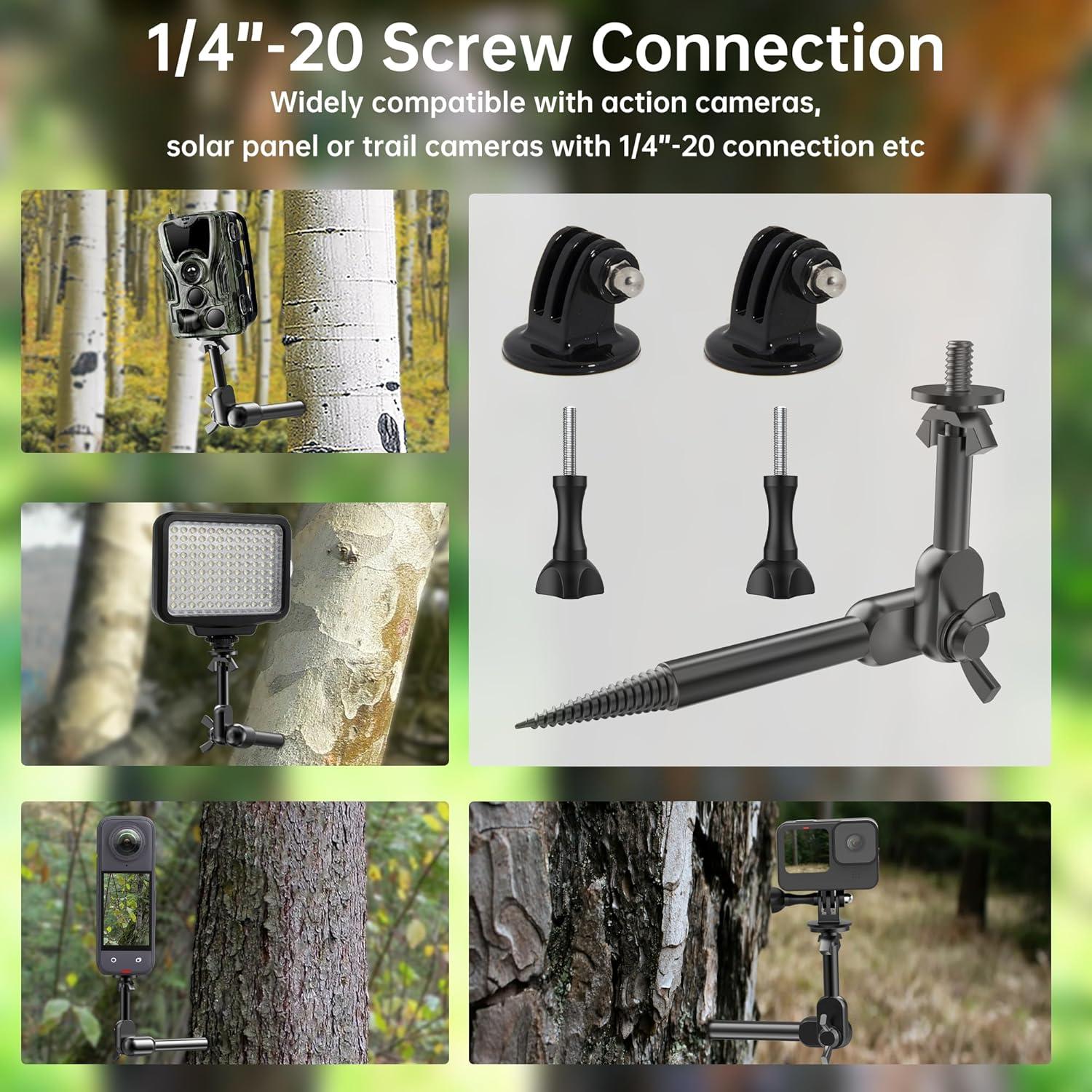 Soporte para cámara de sendero NUOBAKE Kit 2 piezas 360°