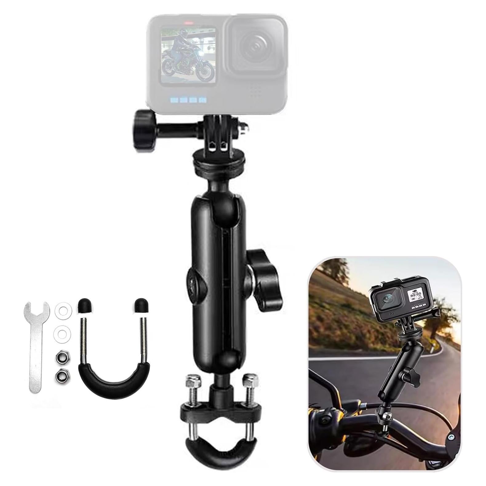 Soporte de cámara deportiva ZTYIOHG para manillar 360°