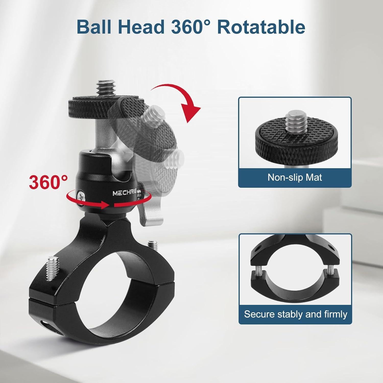 Soporte de Manillar para Bicicleta Mechrig con Adaptador 1/4