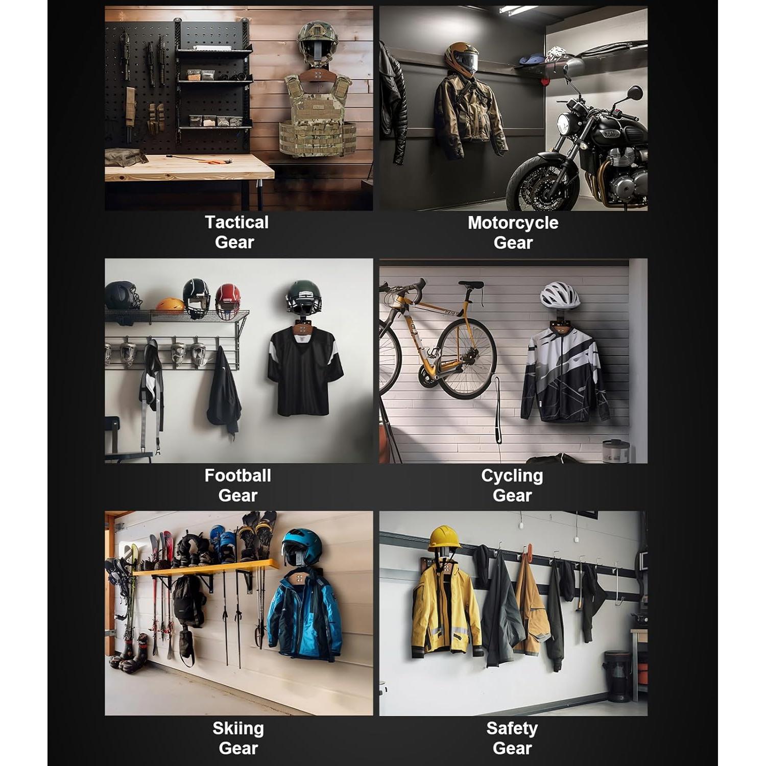 Soporte de pared OneTigris para casco y chaleco táctico