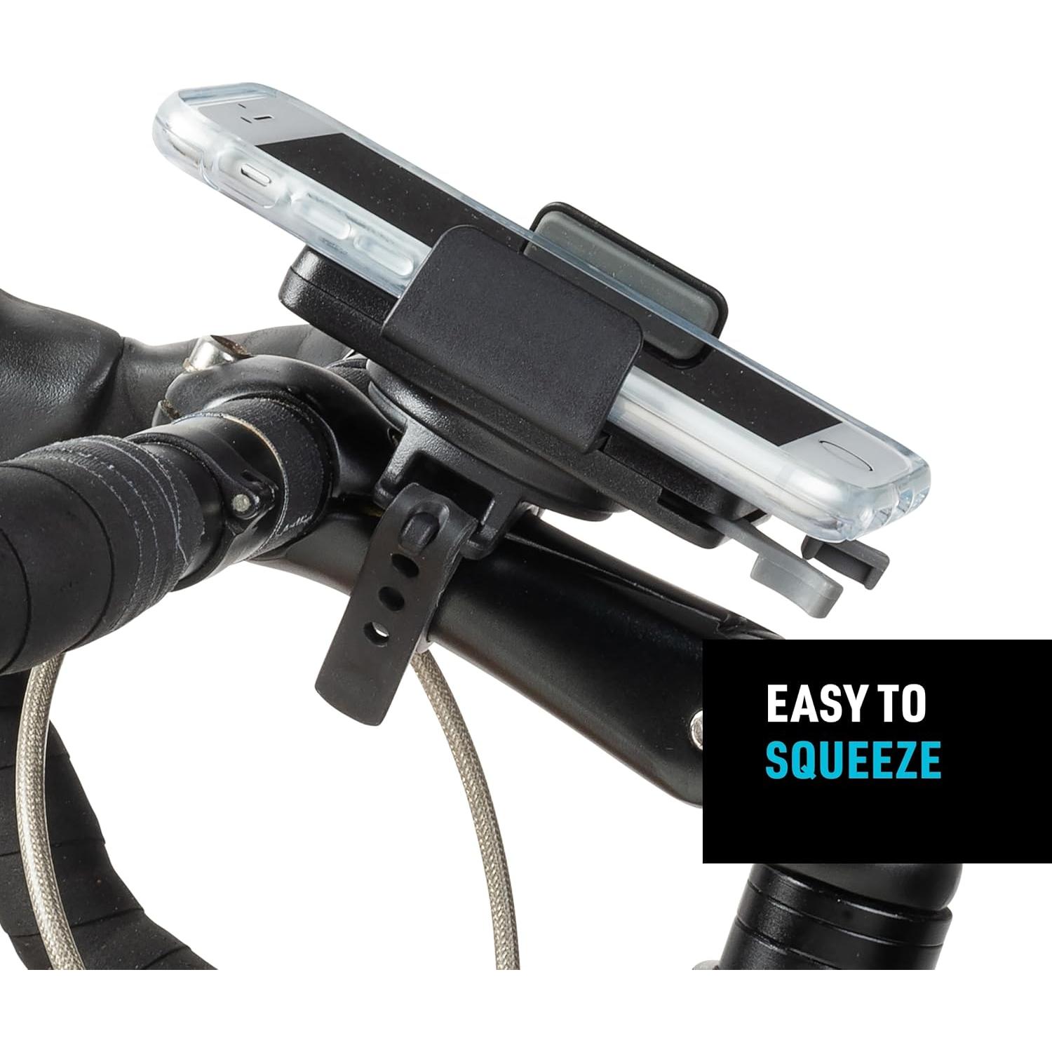 Soporte de Manillar para Smartphone Nite Ize Squeeze Negro - Rotativo 360°