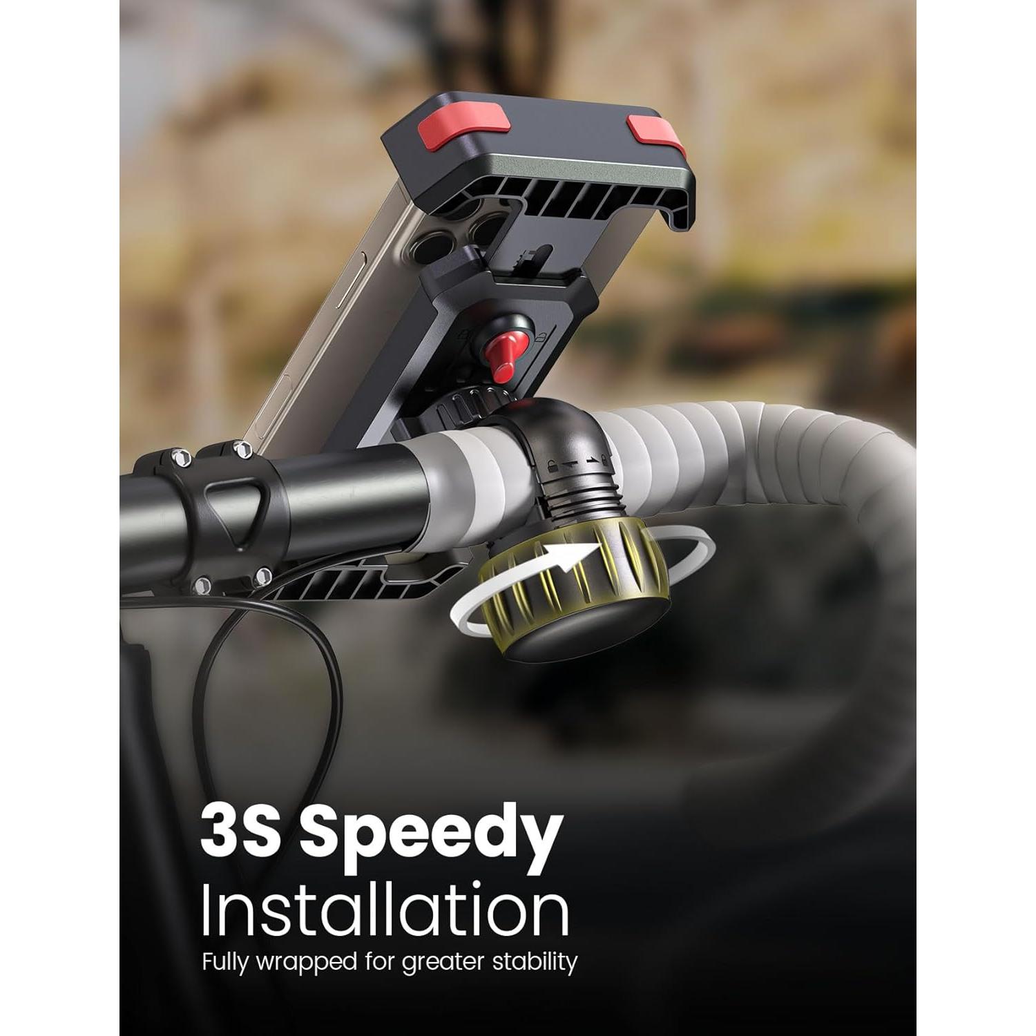 Soporte para Teléfono de Bicicleta Pnitri 2025 - Instalación Rápida