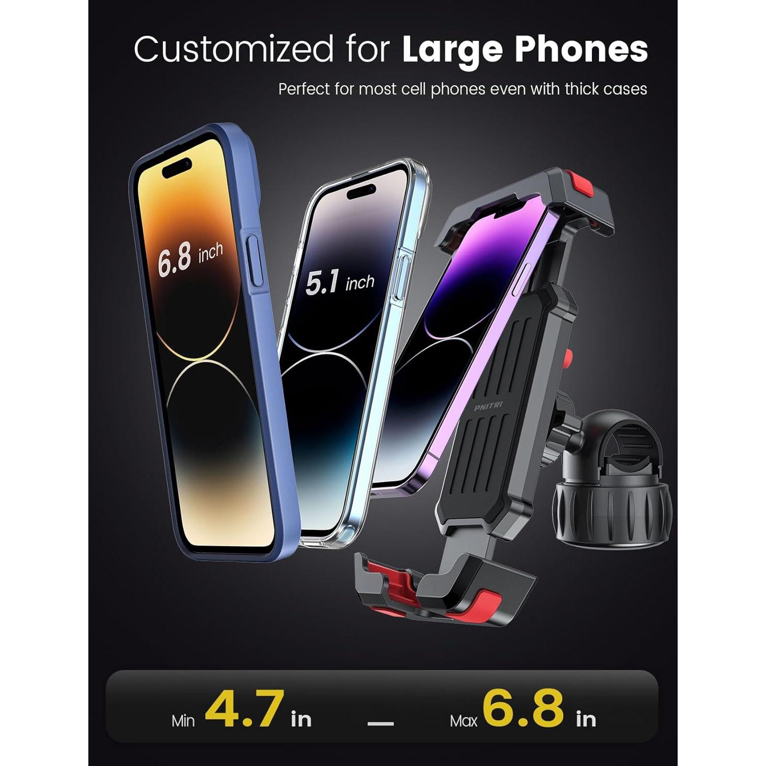 Soporte para Teléfono de Bicicleta Pnitri 2025 - Instalación Rápida