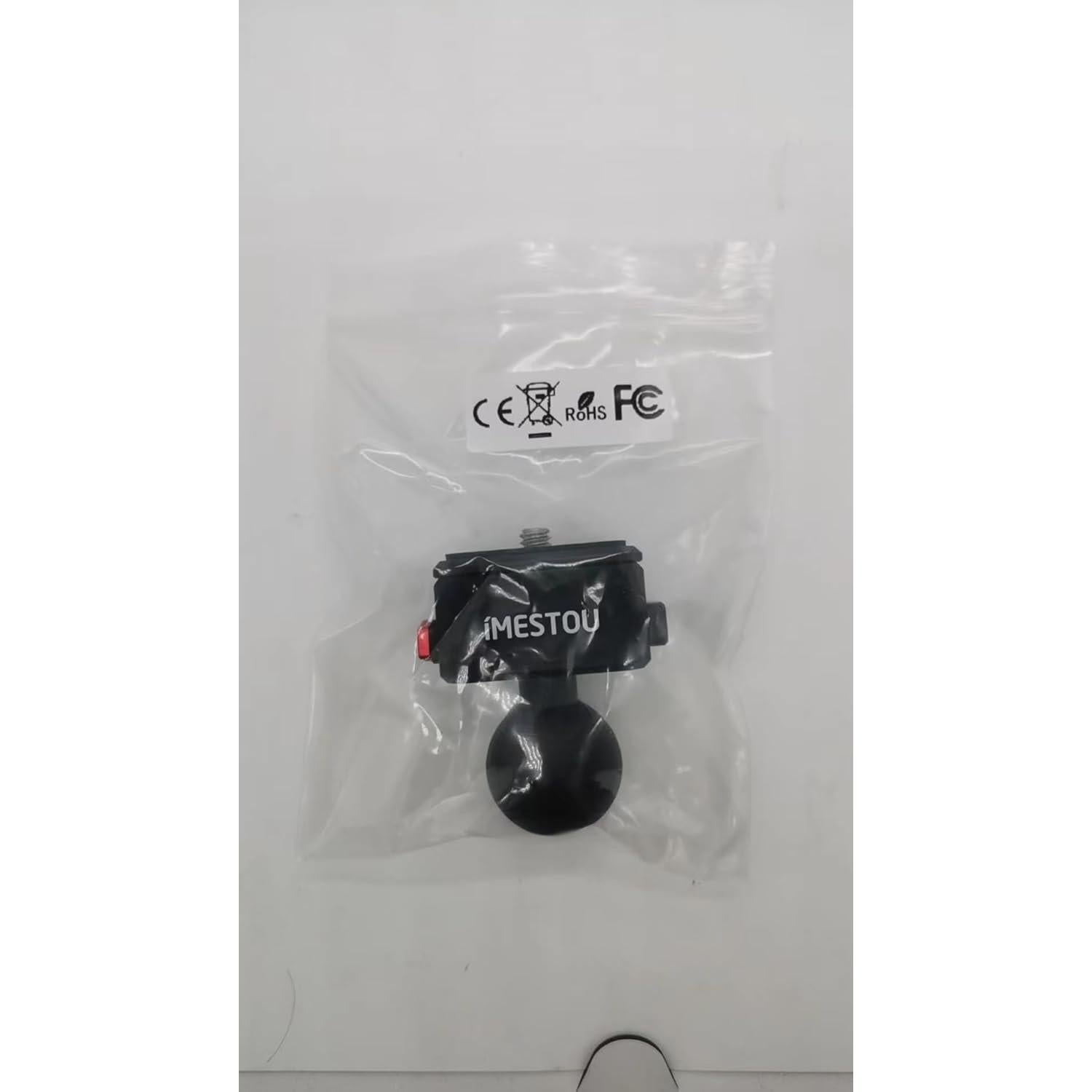 Soporte para Cámara Deportiva iMESTOU con Tornillo 1/4 y Cabeza Ajustable 360°