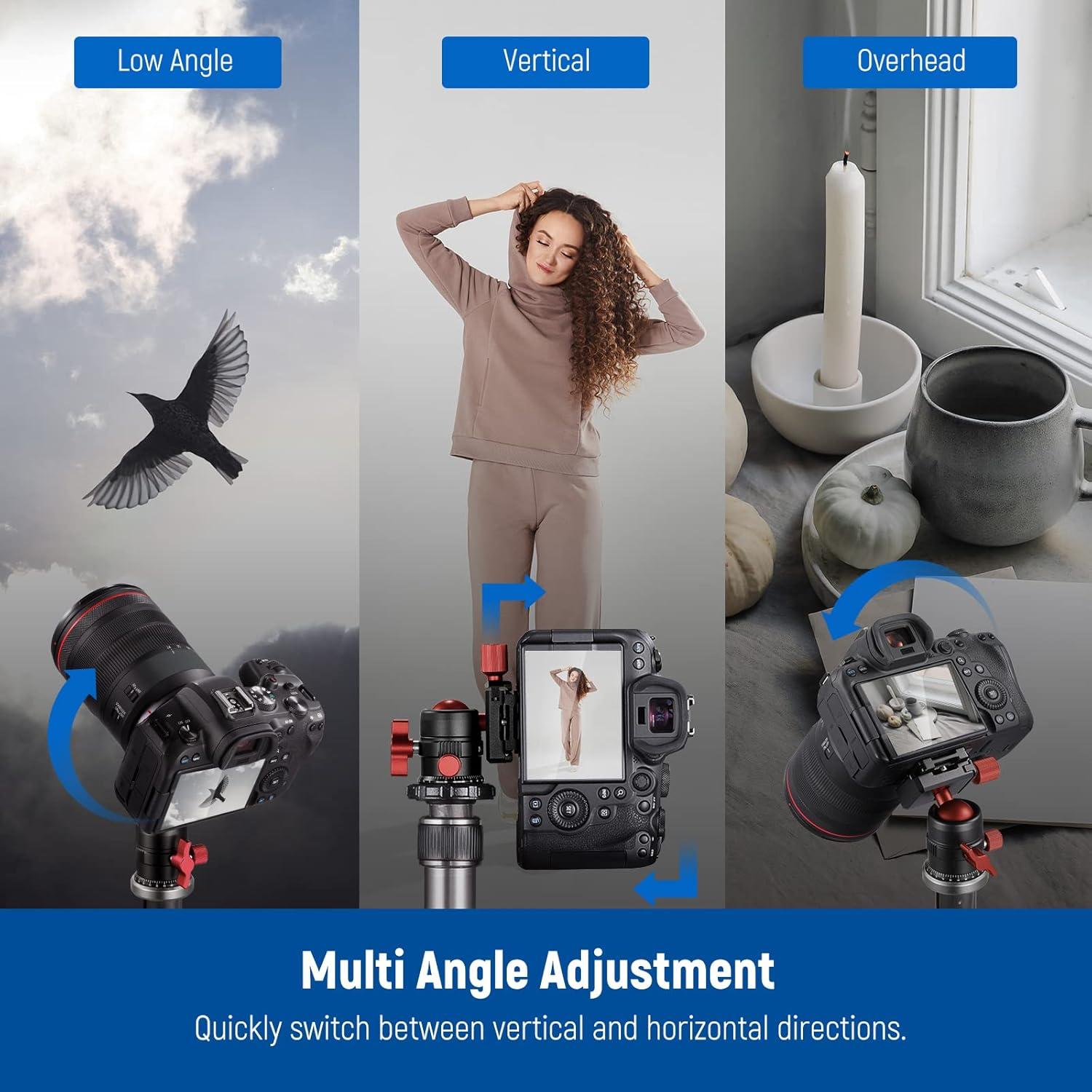 Cabezal de Trípode NEEWER GM28 con Placa Rápida 5kg