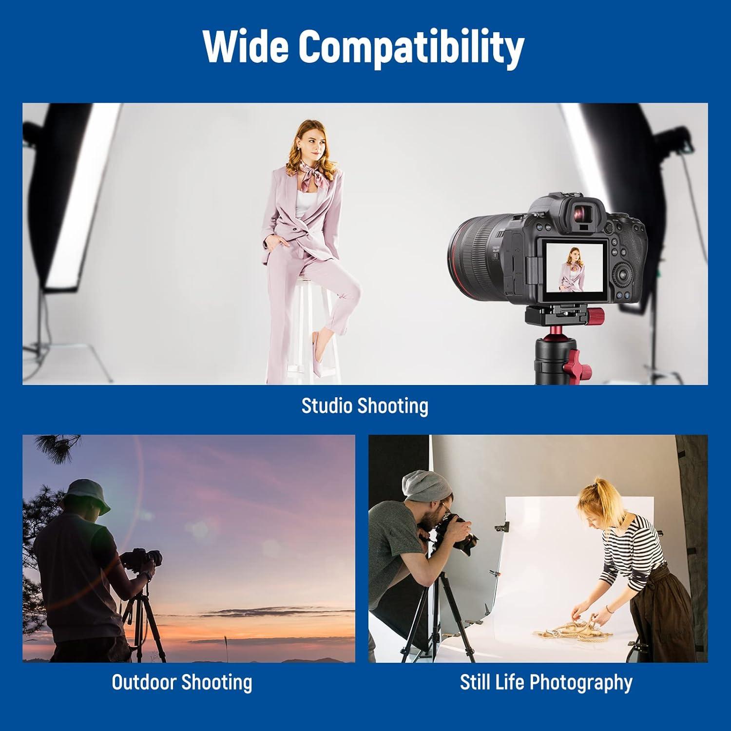 Cabezal de Trípode NEEWER GM28 con Placa Rápida 5kg