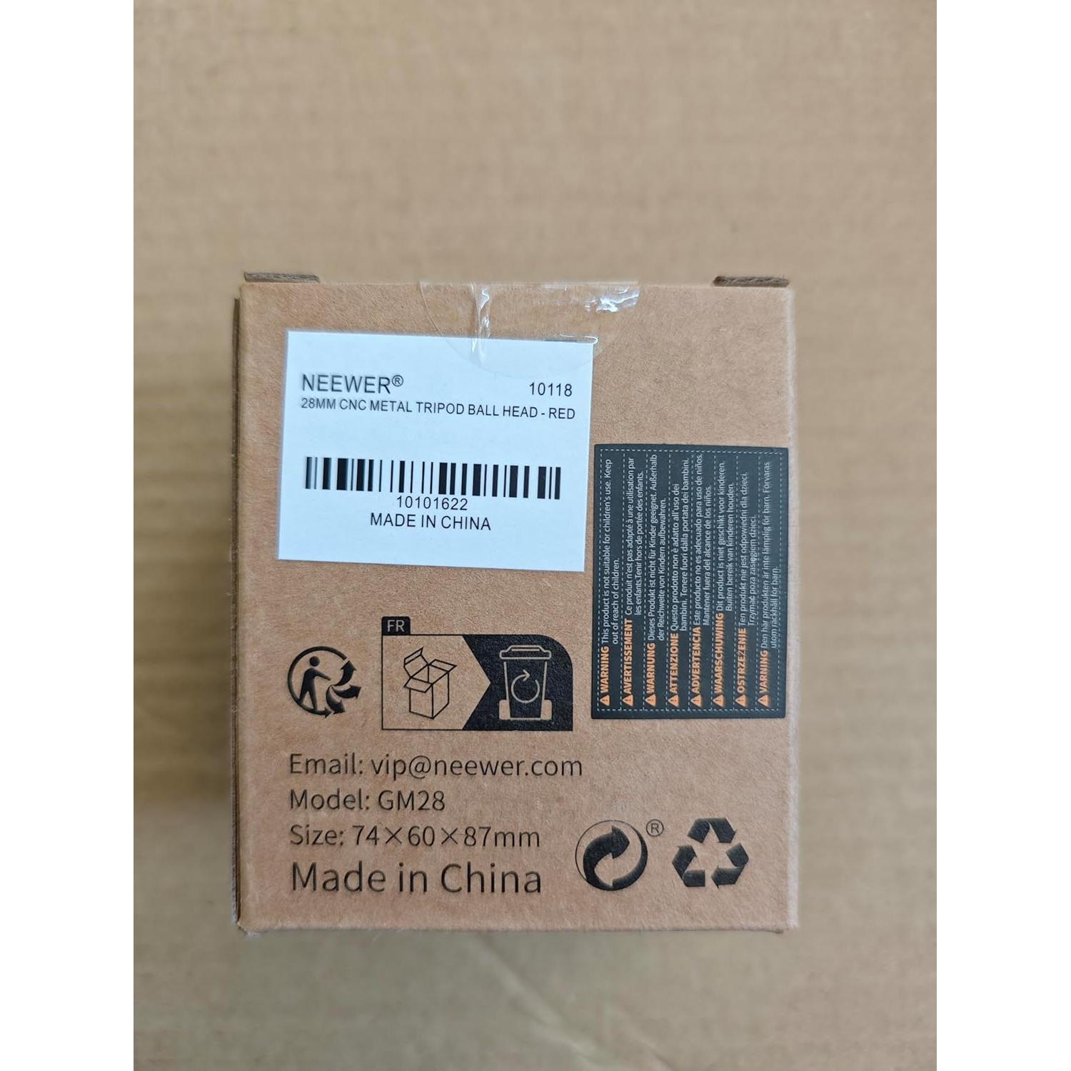 Cabezal de Trípode NEEWER GM28 con Placa Rápida 5kg