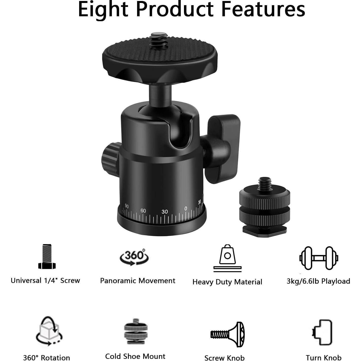 Montura de Trípode EszkozTA 360° con Zapata Caliente