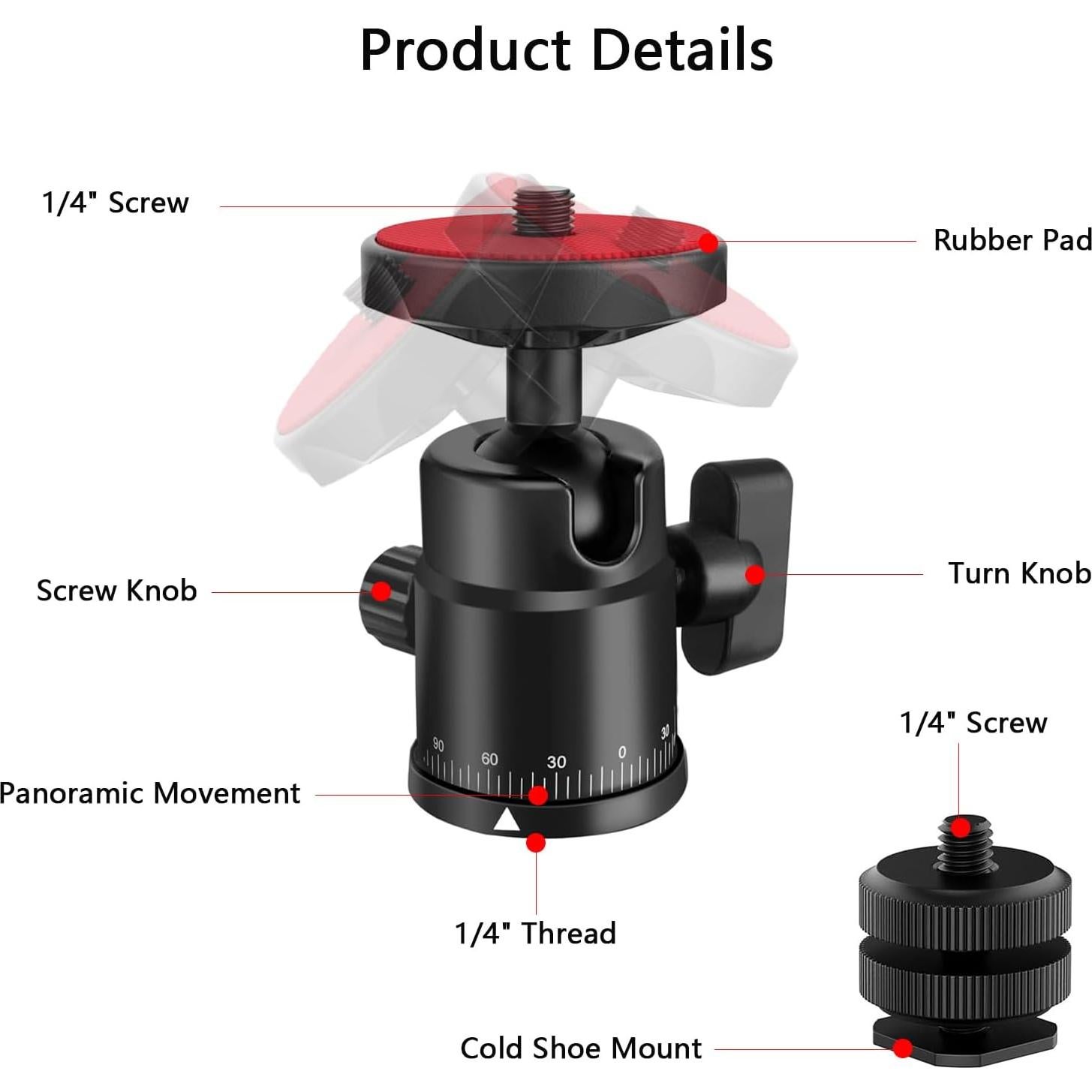 Montura de Trípode EszkozTA 360° con Zapata Caliente
