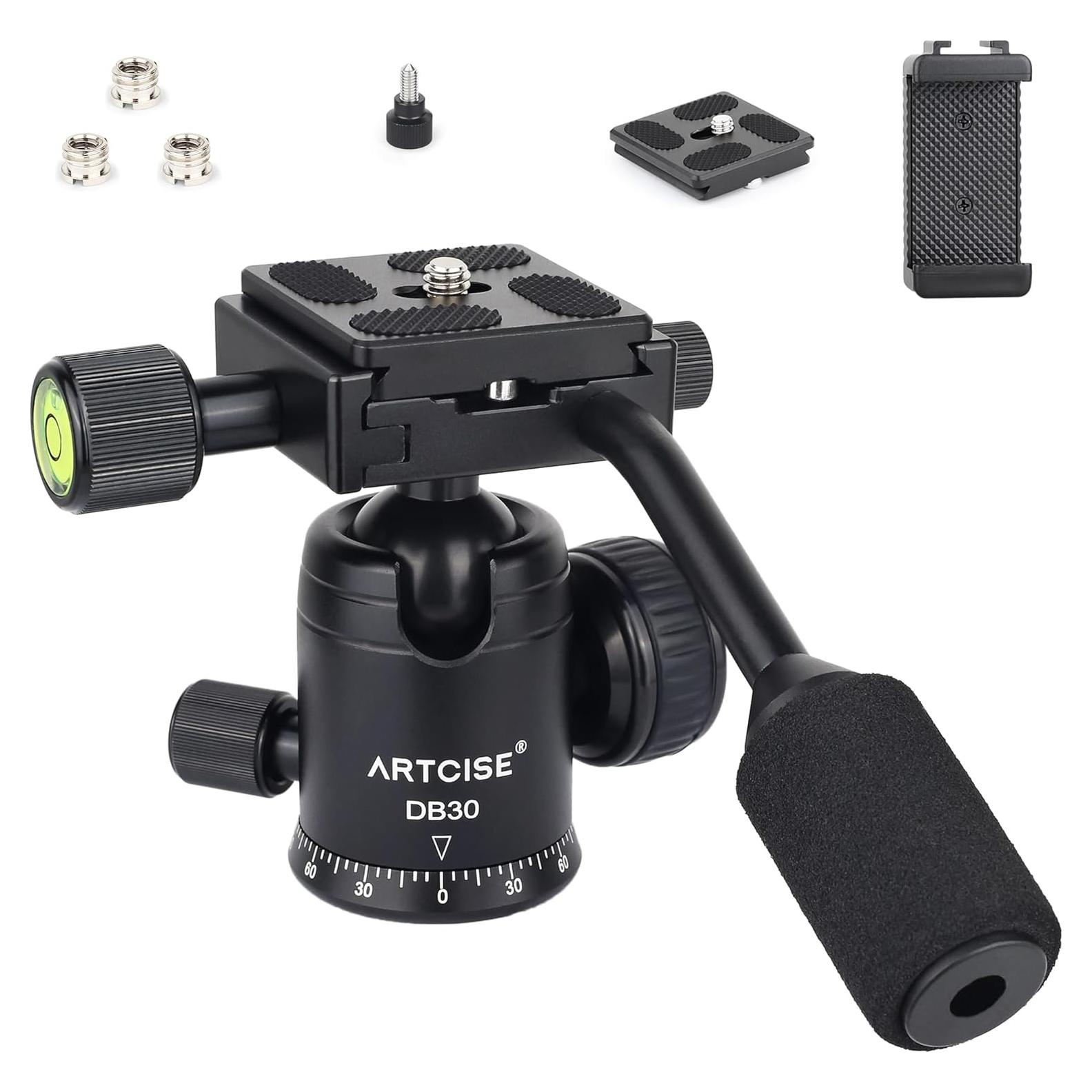 Cabezal de bola ARTCISE para trípode y monopod 10kg