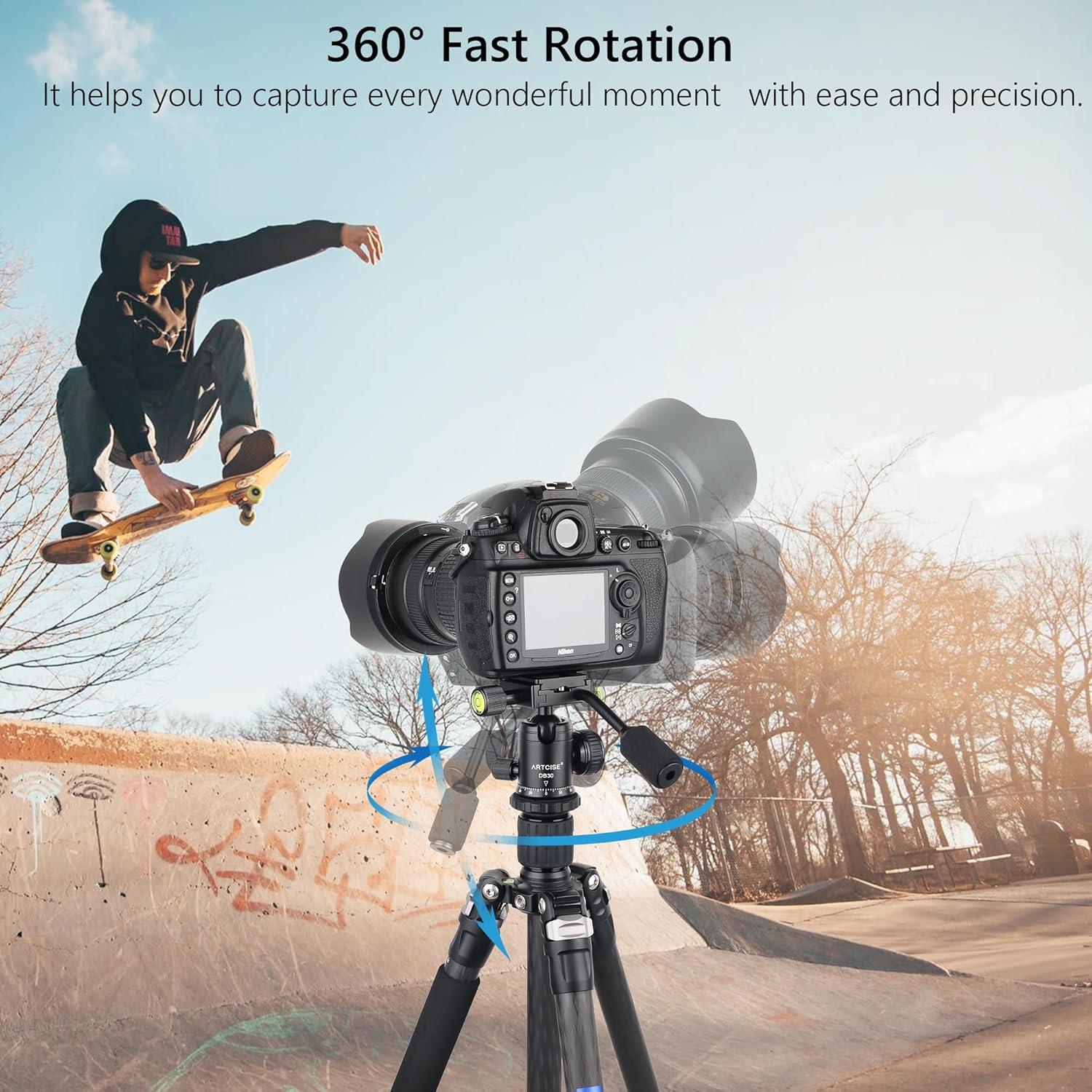 Cabezal de bola ARTCISE para trípode y monopod 10kg