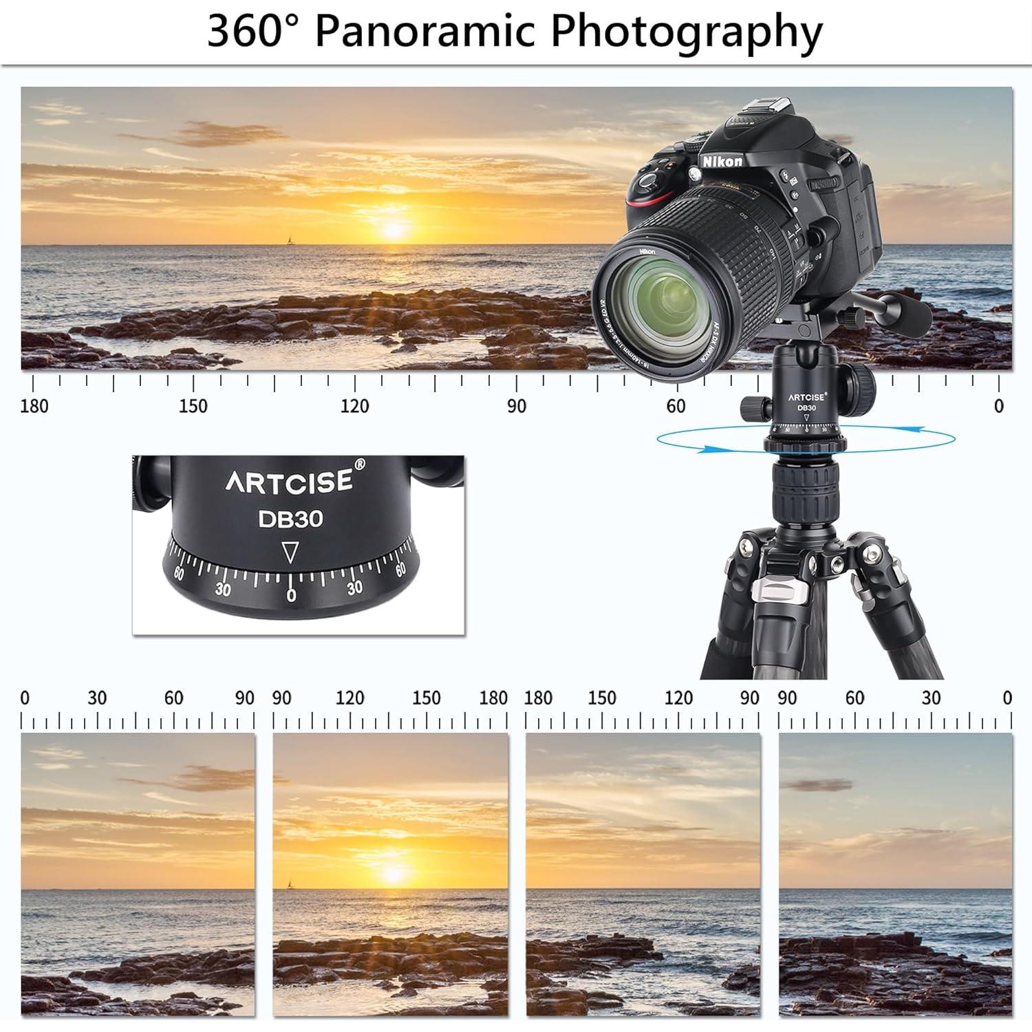 Cabezal de bola ARTCISE para trípode y monopod 10kg