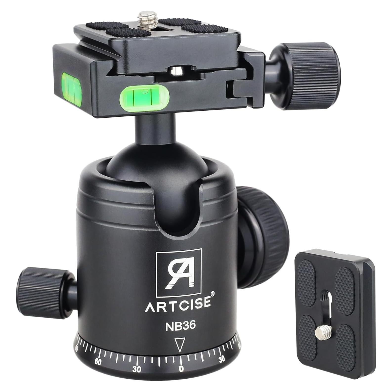 Cabezal de bola de trípode ARTCISE NB36 36mm Aluminio 15kg