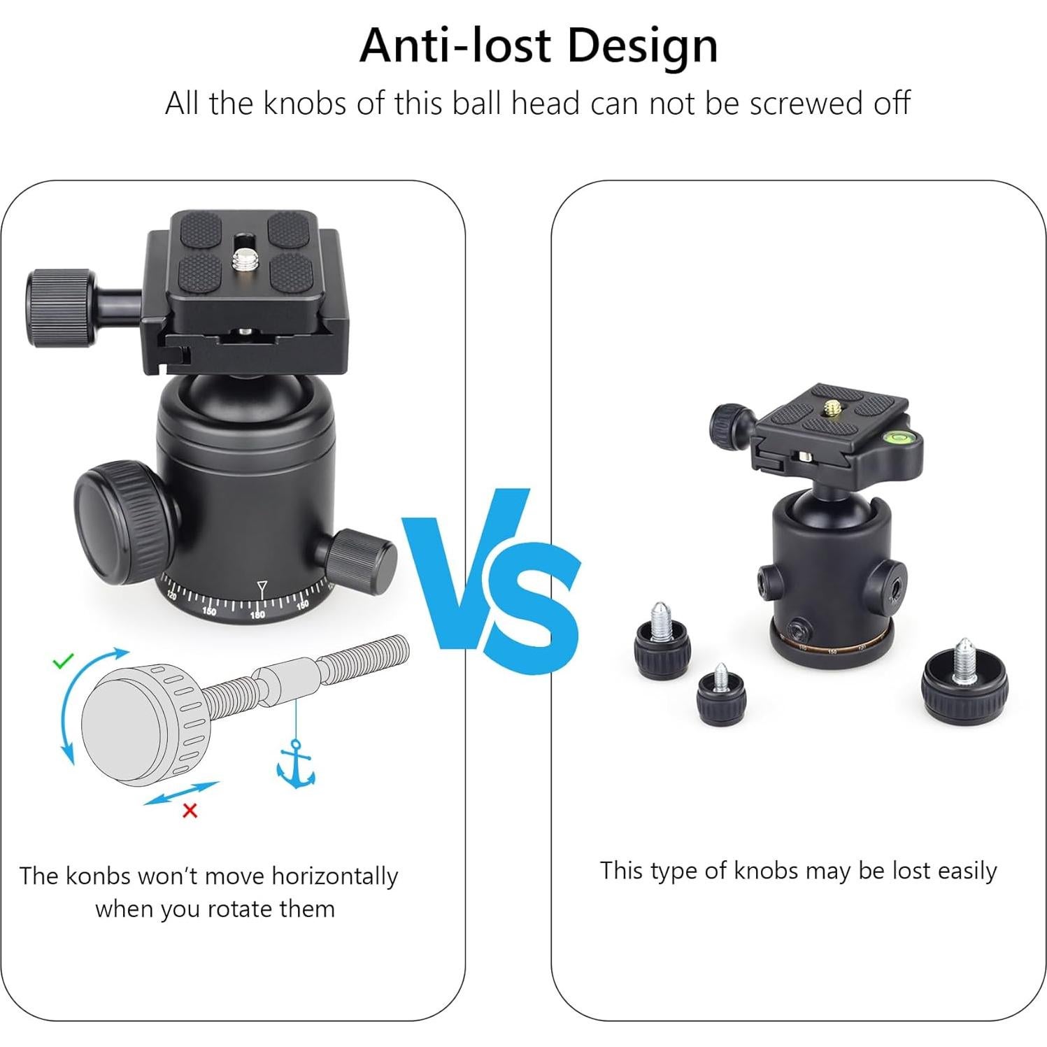 Cabezal de bola de trípode ARTCISE NB36 36mm Aluminio 15kg