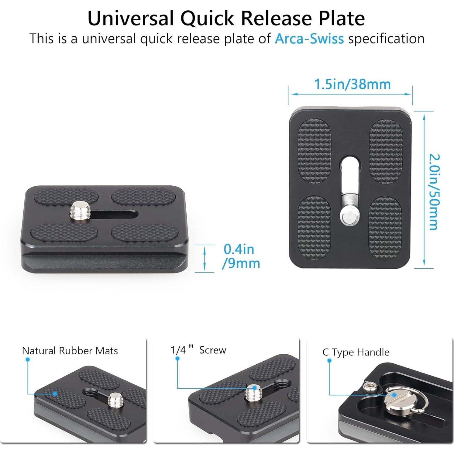 Cabezal de bola de trípode ARTCISE NB36 36mm Aluminio 15kg