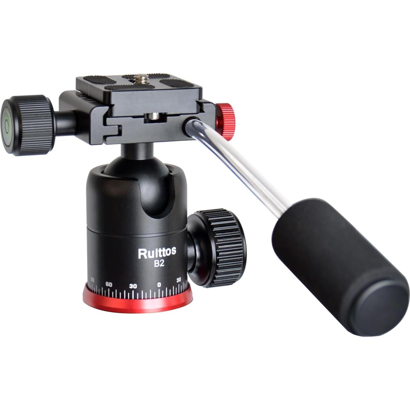 Cabezal de Trípode Panorámico Ruittos 360° con Placa Rápida