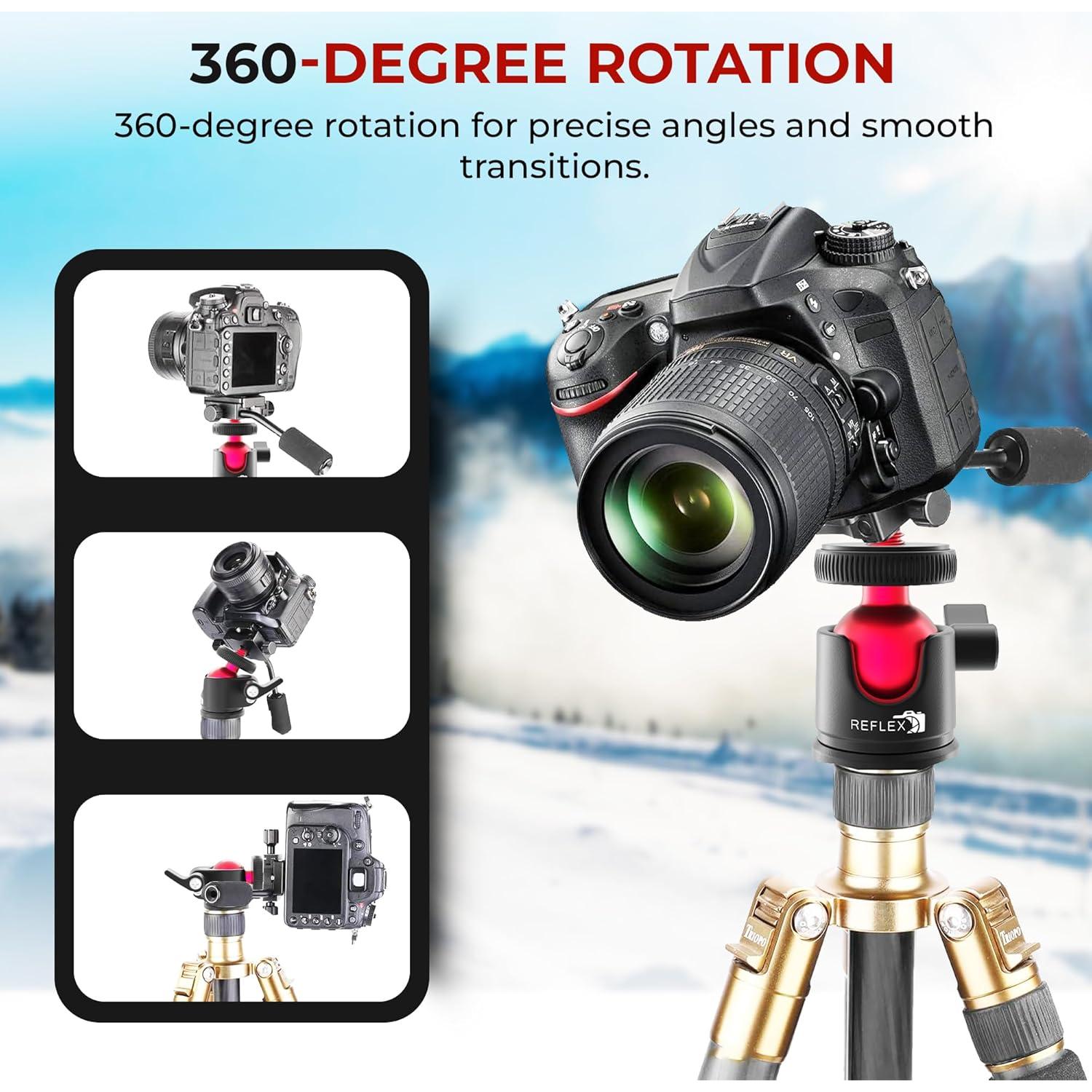 Cabezal de Bola Mini Reflex Camera Aluminio 360° 2kg