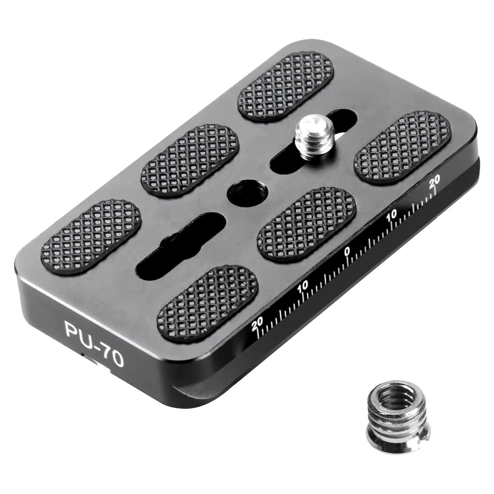 Cabezal de bola Manbily PU-70 con placa liberación rápida 70x38mm