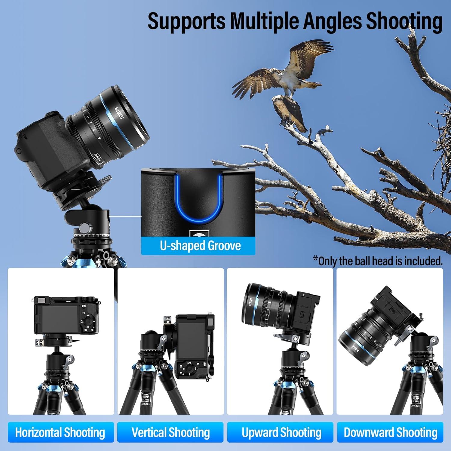 Cabezal de Trípode SIRUI GH30 con Liberación Rápida 10kg