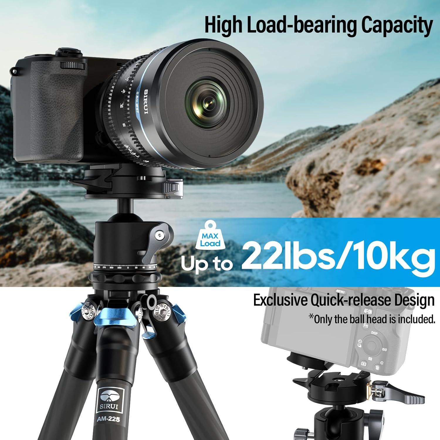 Cabezal de Trípode SIRUI GH30 con Liberación Rápida 10kg