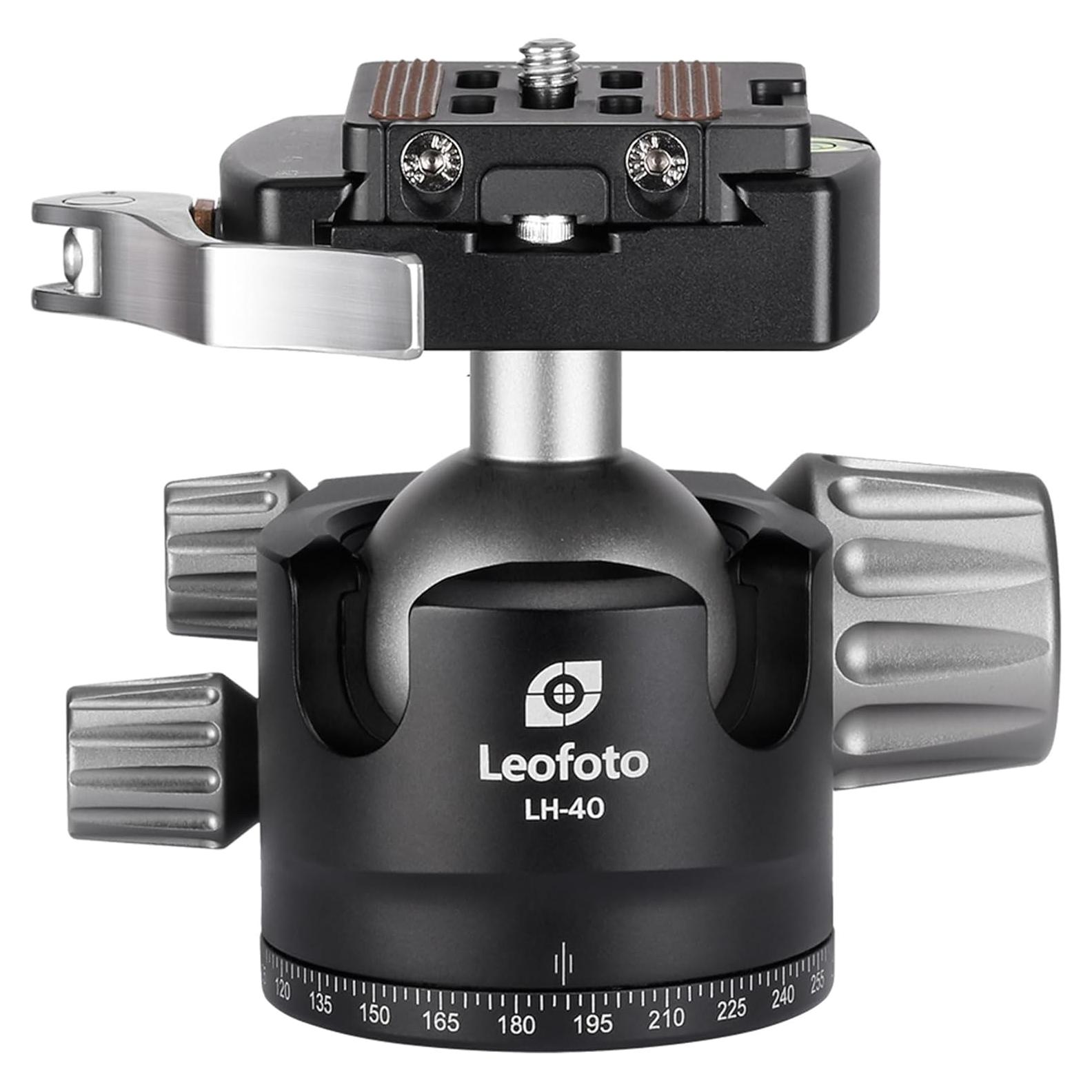 Cabezal de bola Leofoto LH-40LR 91mm con liberación rápida 20kg